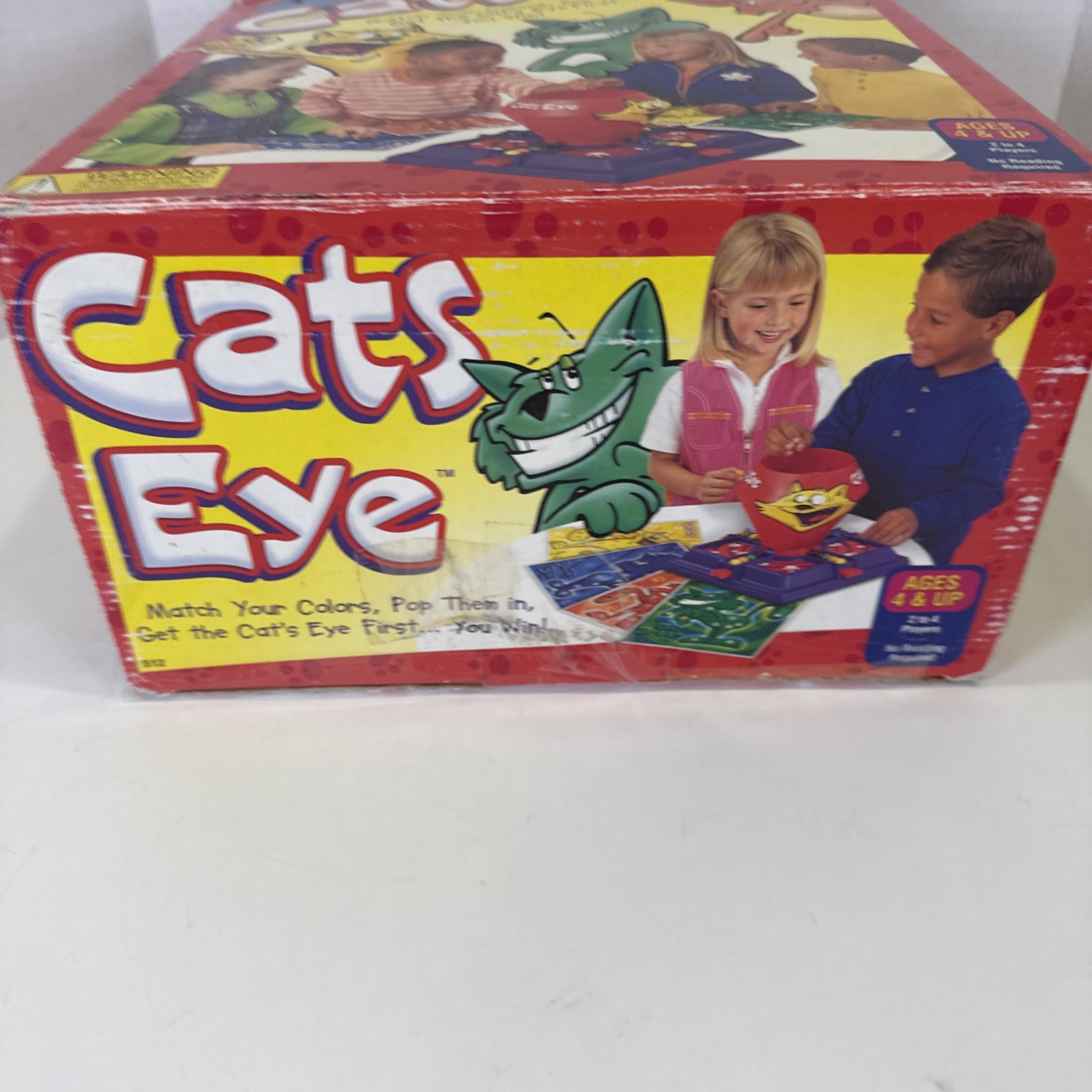 Cats Eye Game by Cadaco 1997 Vintage Board Game Color Matching Incomplete