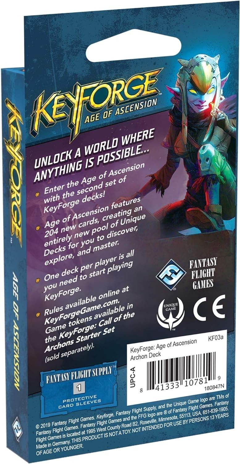 KeyForge Age of Ascension Archon Deck Card Game Strategy 2 Player Fantasy Flight