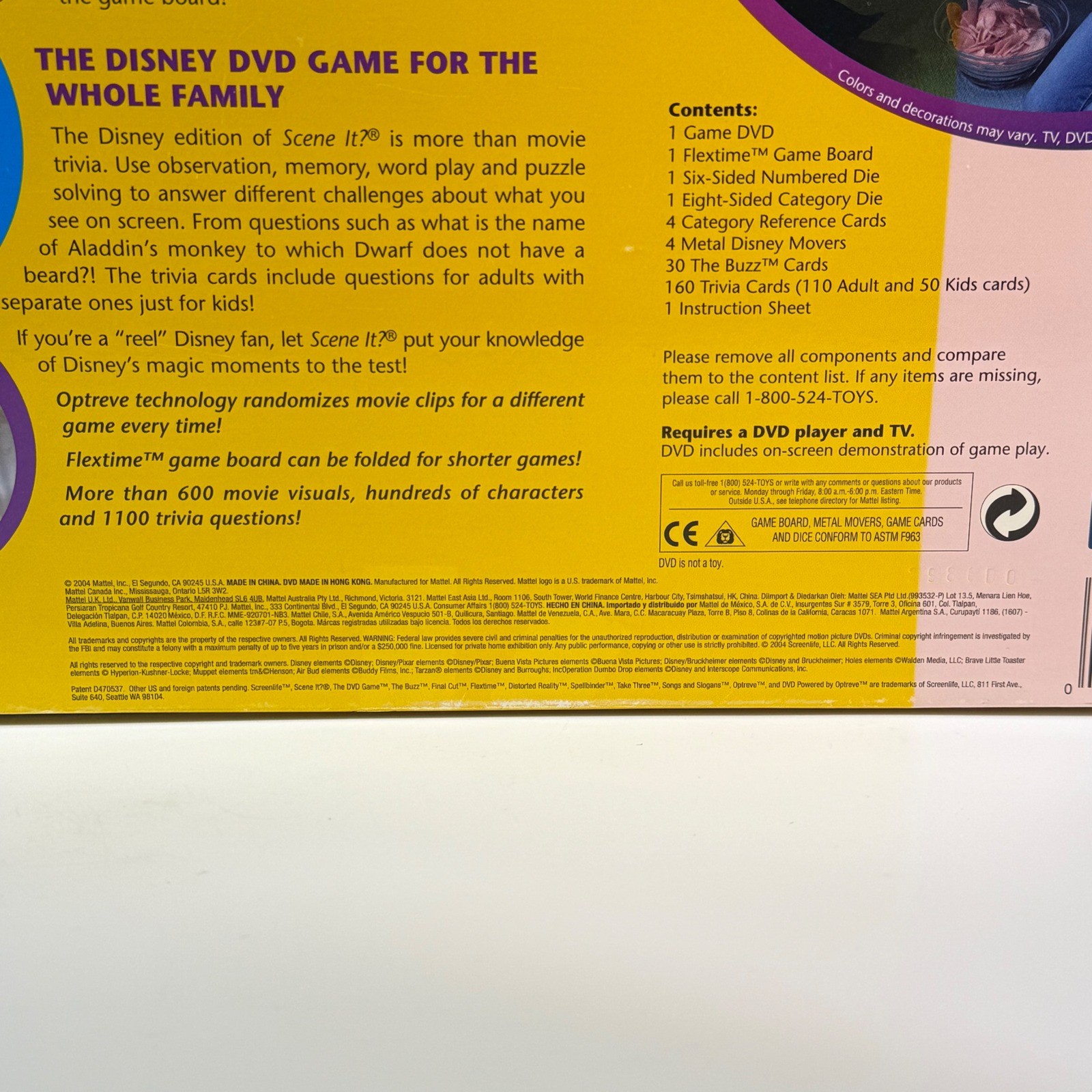Disney Scene It The DVD Game Family Trivia Featuring Disney Pixar Characters