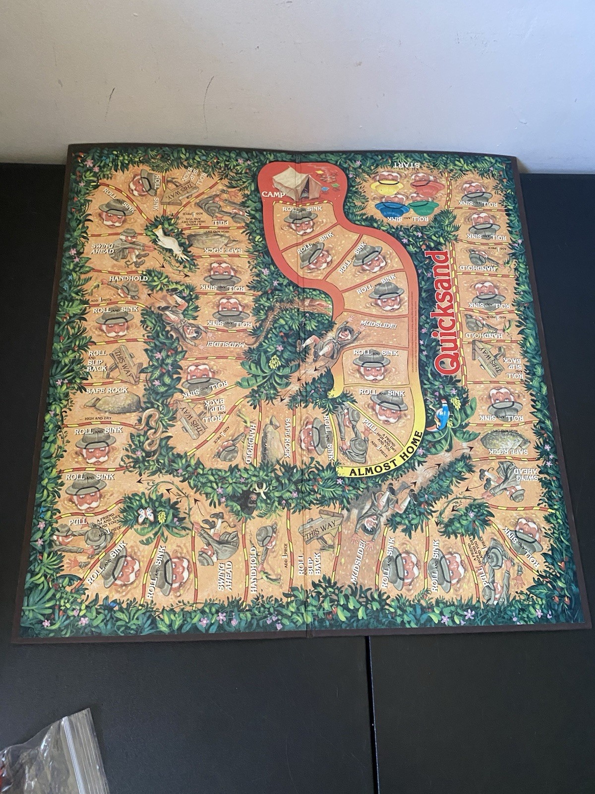 Qucksand The Slip,Slide,& Sink Game by Parker Brothers Vintage 1989 Read