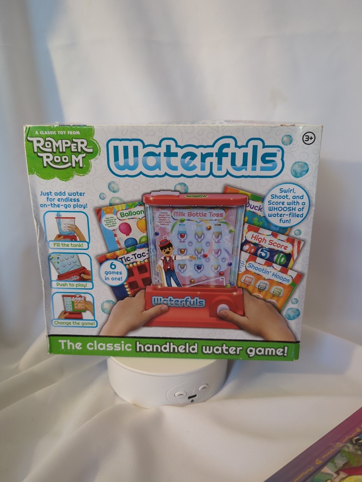Waterfuls Classic Handheld Water Game – 6 Interchangeable Back Panels