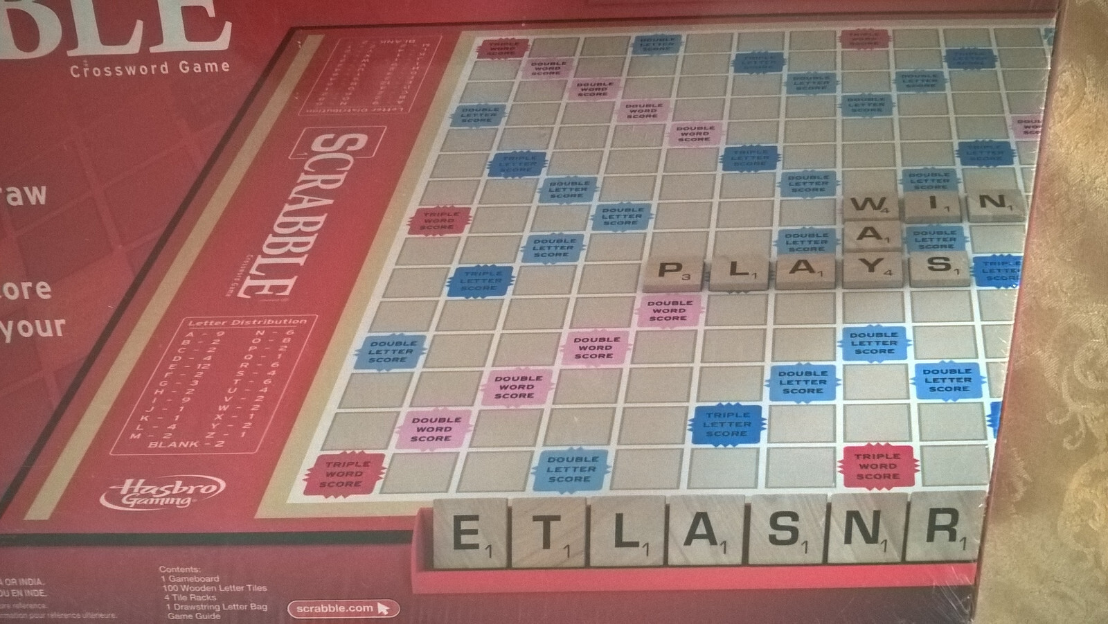 Scrabble Crossword Game Hasbro Gaming 2013 Luck Strategy Vocabulary Spelling NEW