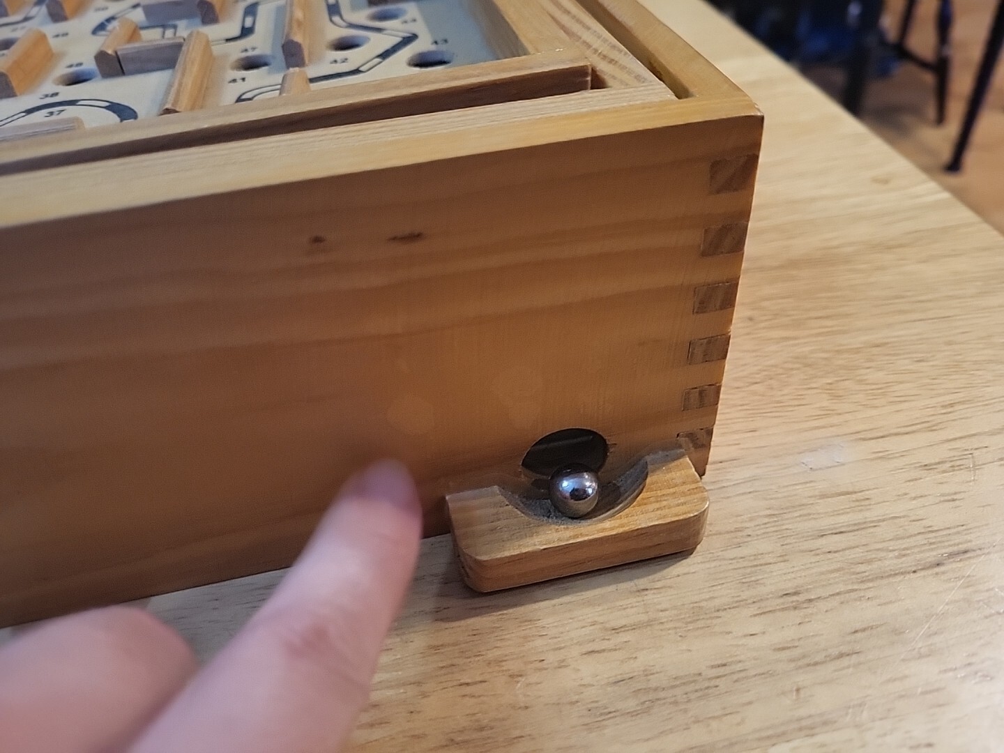 Labyrinth Wooden Maze Game with One Steel Marble, Puzzle Game for Adults, Kids