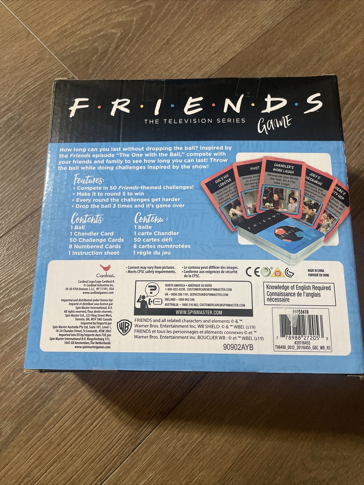 New FRIENDS THE TV SERIES GAME The One with the Ball for 2-8 Players A1