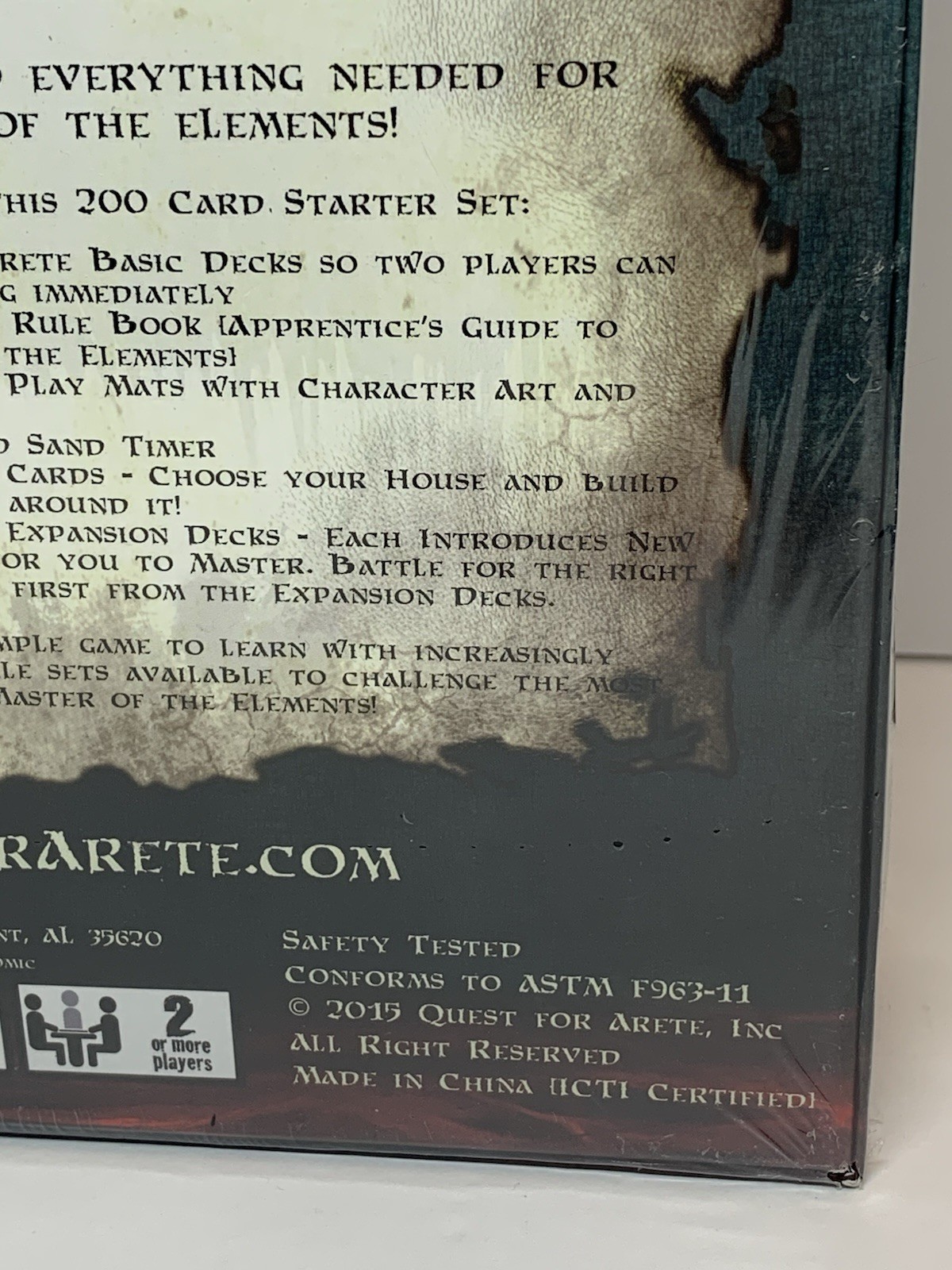 Quest For Arete Elemental Card Game Starter Set ~ New & Sealed