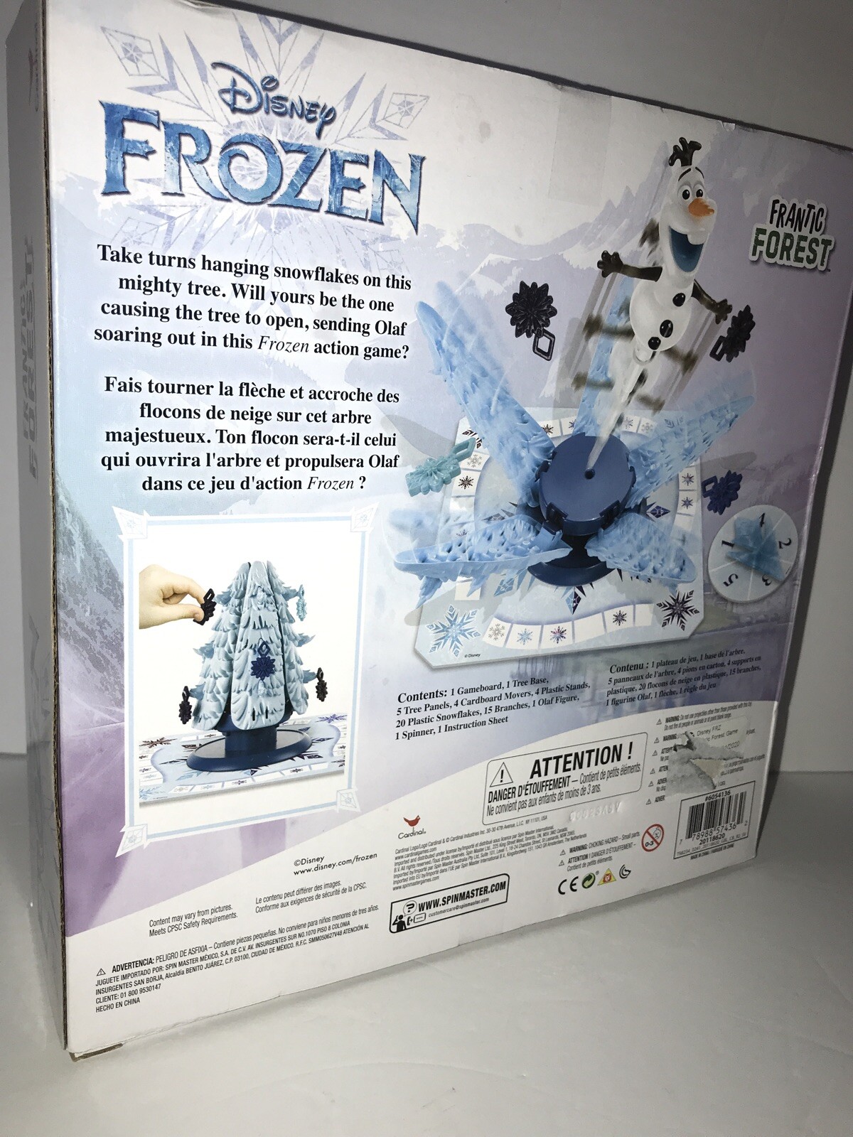 Disney Frozen Frantic Forest Olaf Game By Cardinal New