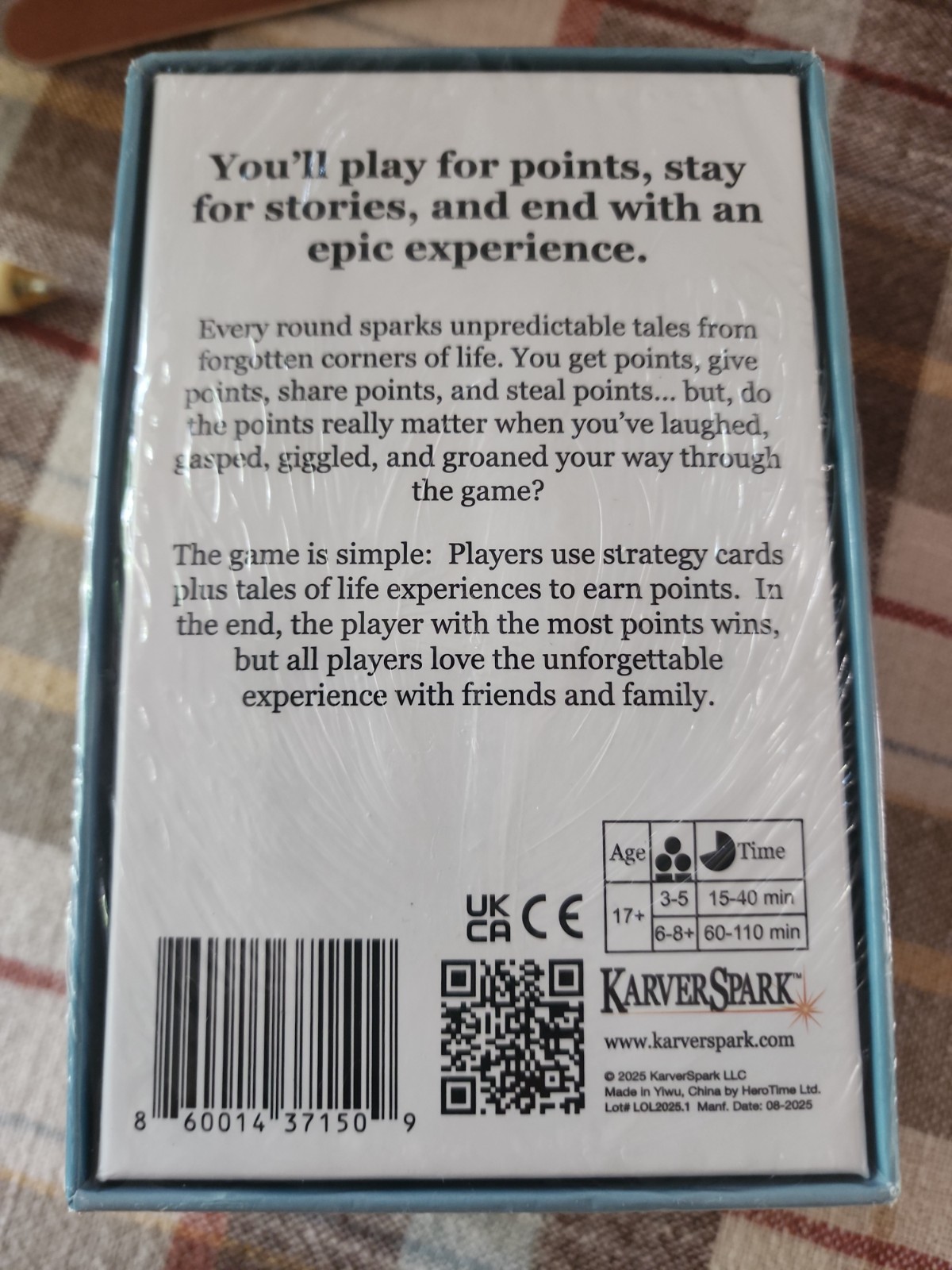 Life Out Loud Storytelling Card Game Friends Family Party Game Ages 17+ New
