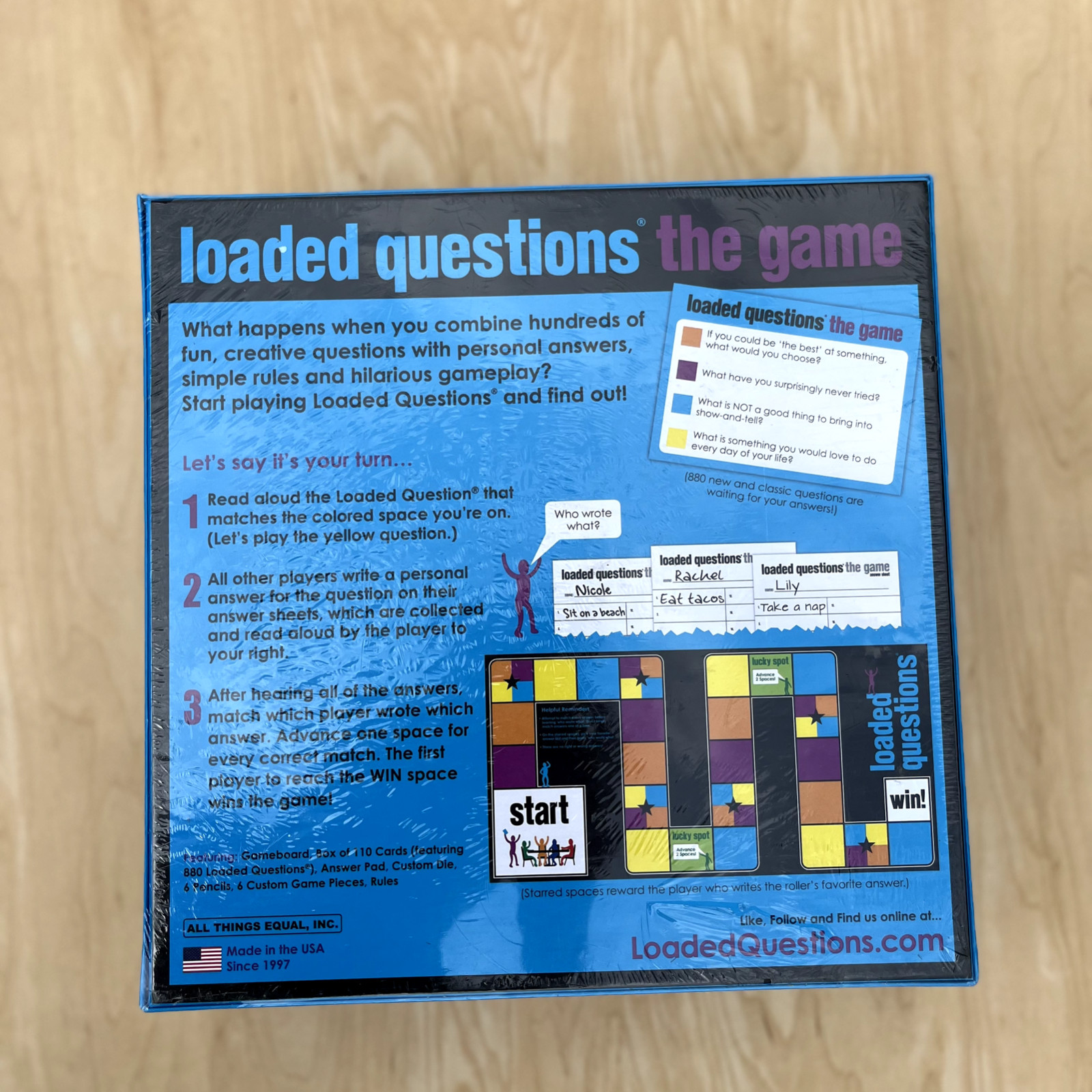 NEW Loaded Questions The Game of Who Said What 4-6 Players Board Game Sealed