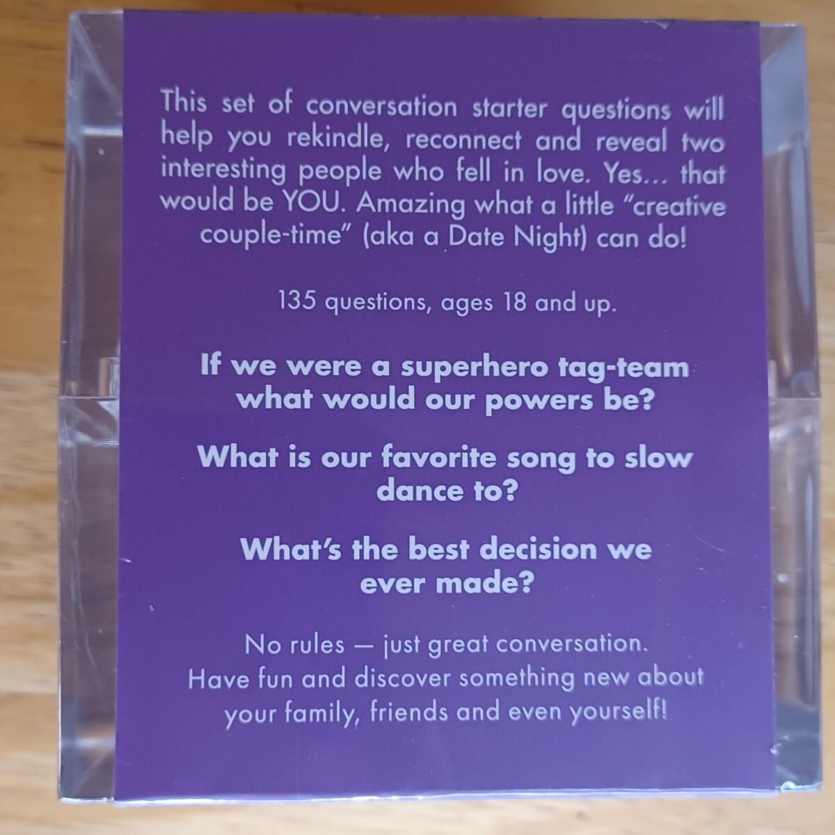 TableTopics Date Night -135 Conversation Starters for Couples Date Night Get 18+