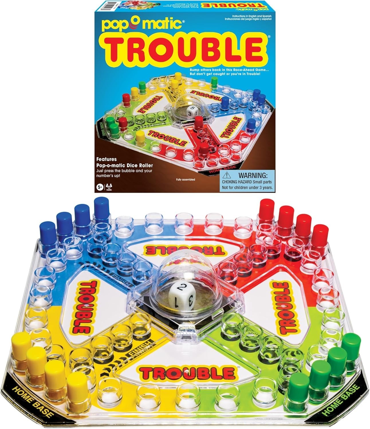 Classic Trouble with Retro Artwork and Pop-o-Matic Popper Games , Designed fo…