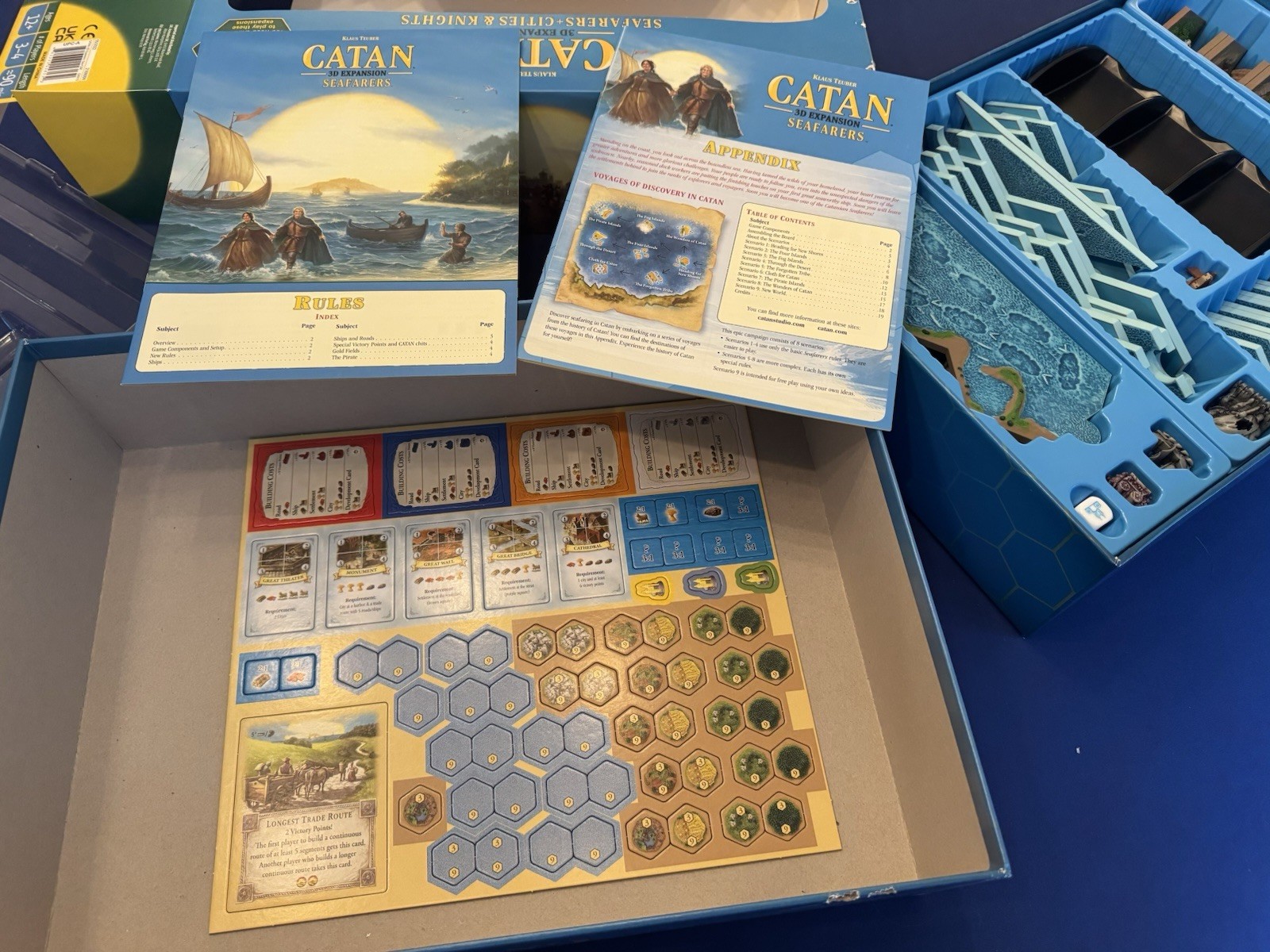 Catan Studio Catan 3D Edition Board Game + Seafarers, Cities & Knights Exp