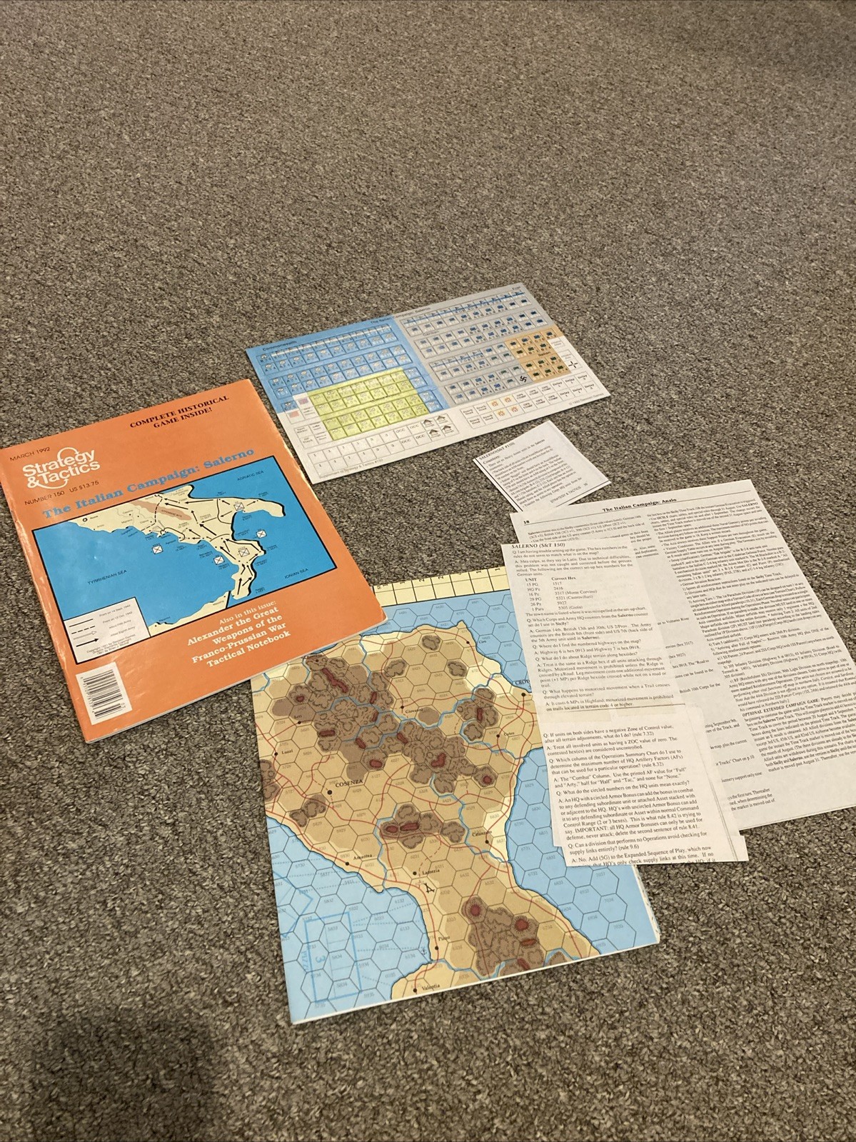SPI: Strategy & Tactics: S&T 150: The Italian Campaign: Salerno: Unpunched