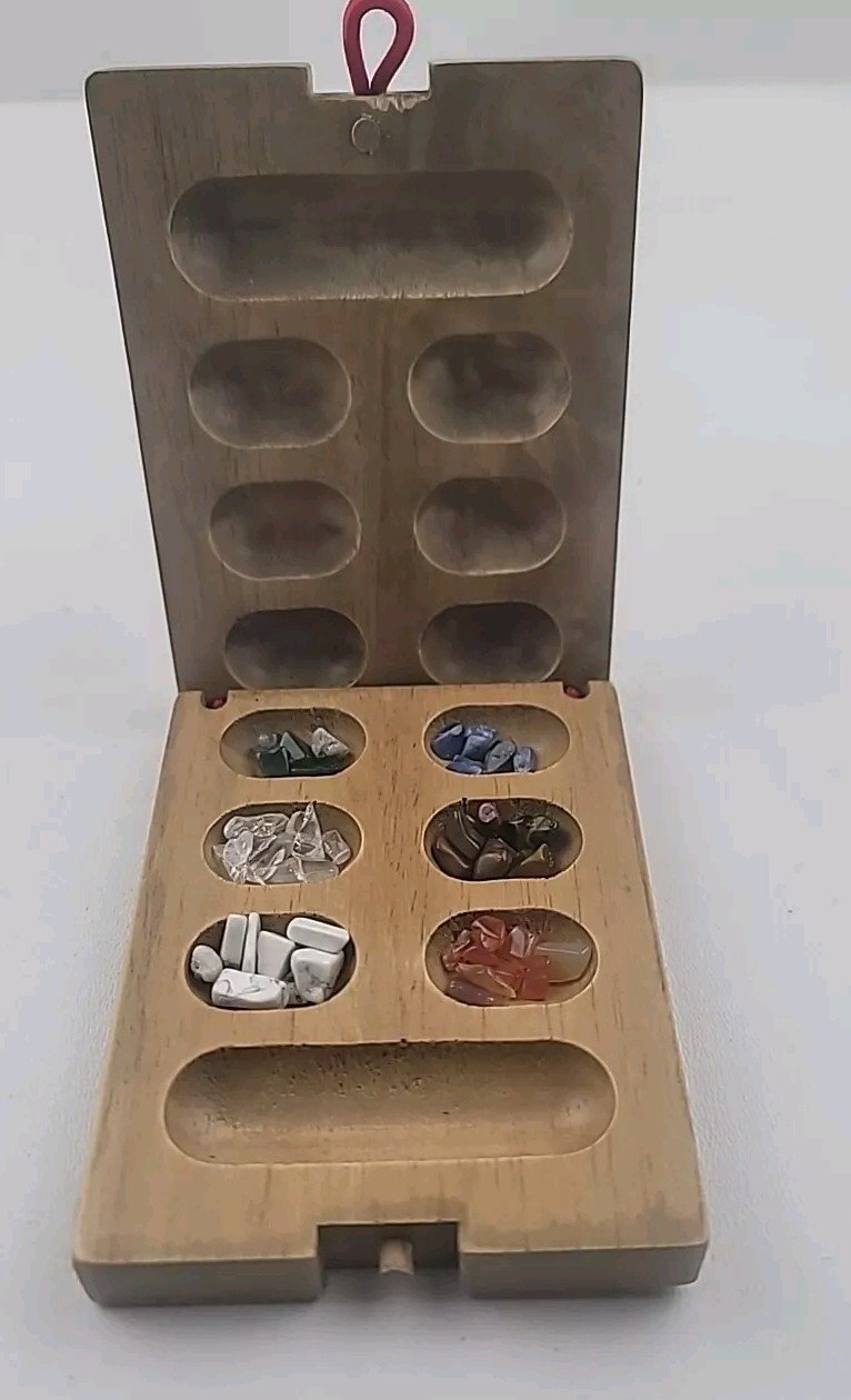 Front Porch Classics Outfitters Mancala with Travel Case Wooden Game Board