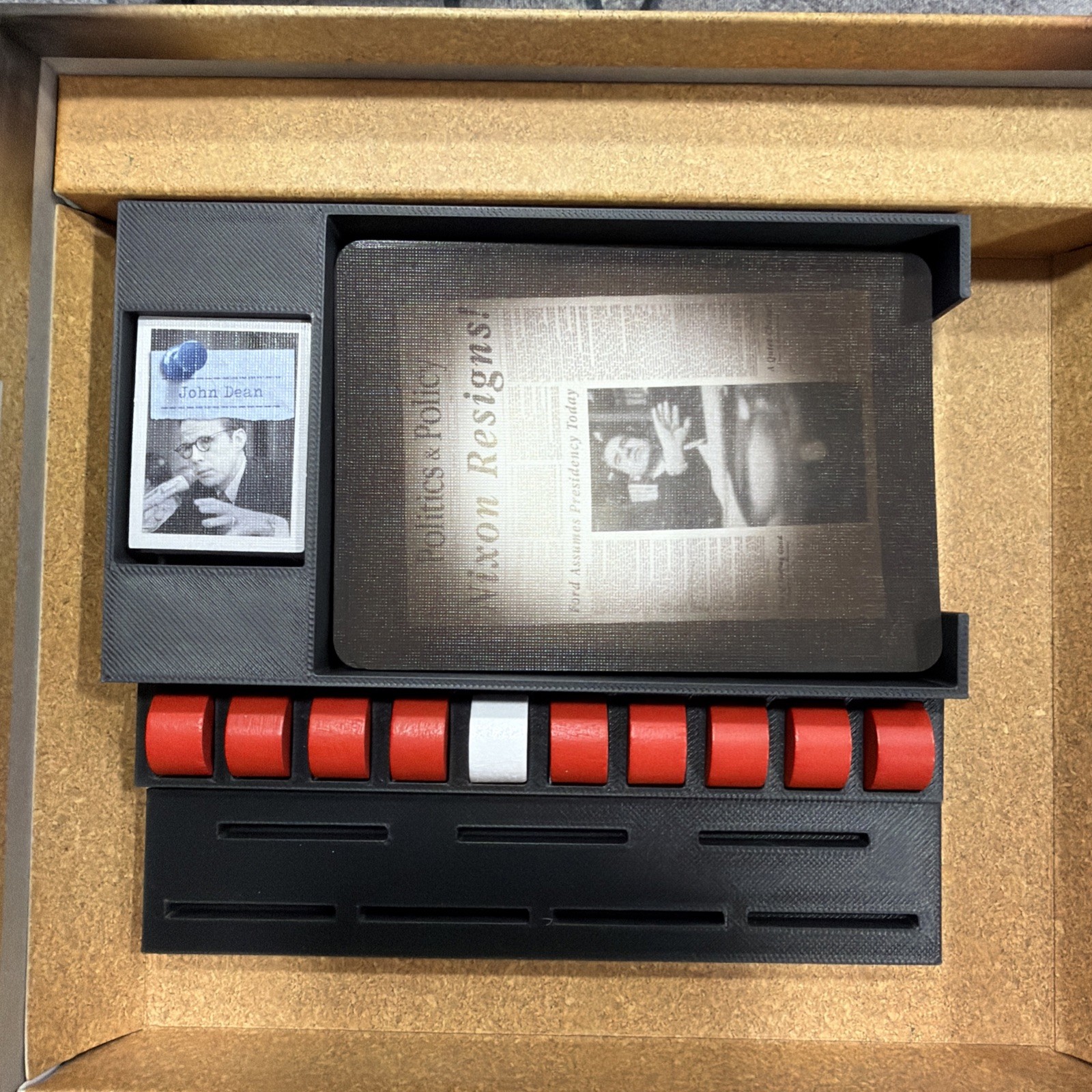 Watergate board game 3D Insert White Edition Capstone Games Matthias Cramer