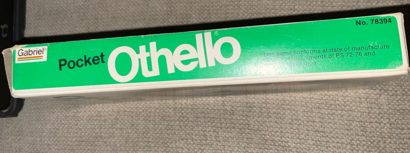 Othello – Pocket / Travel Board Game (1977 Gabriel) Complete In Box Vtg See Pics