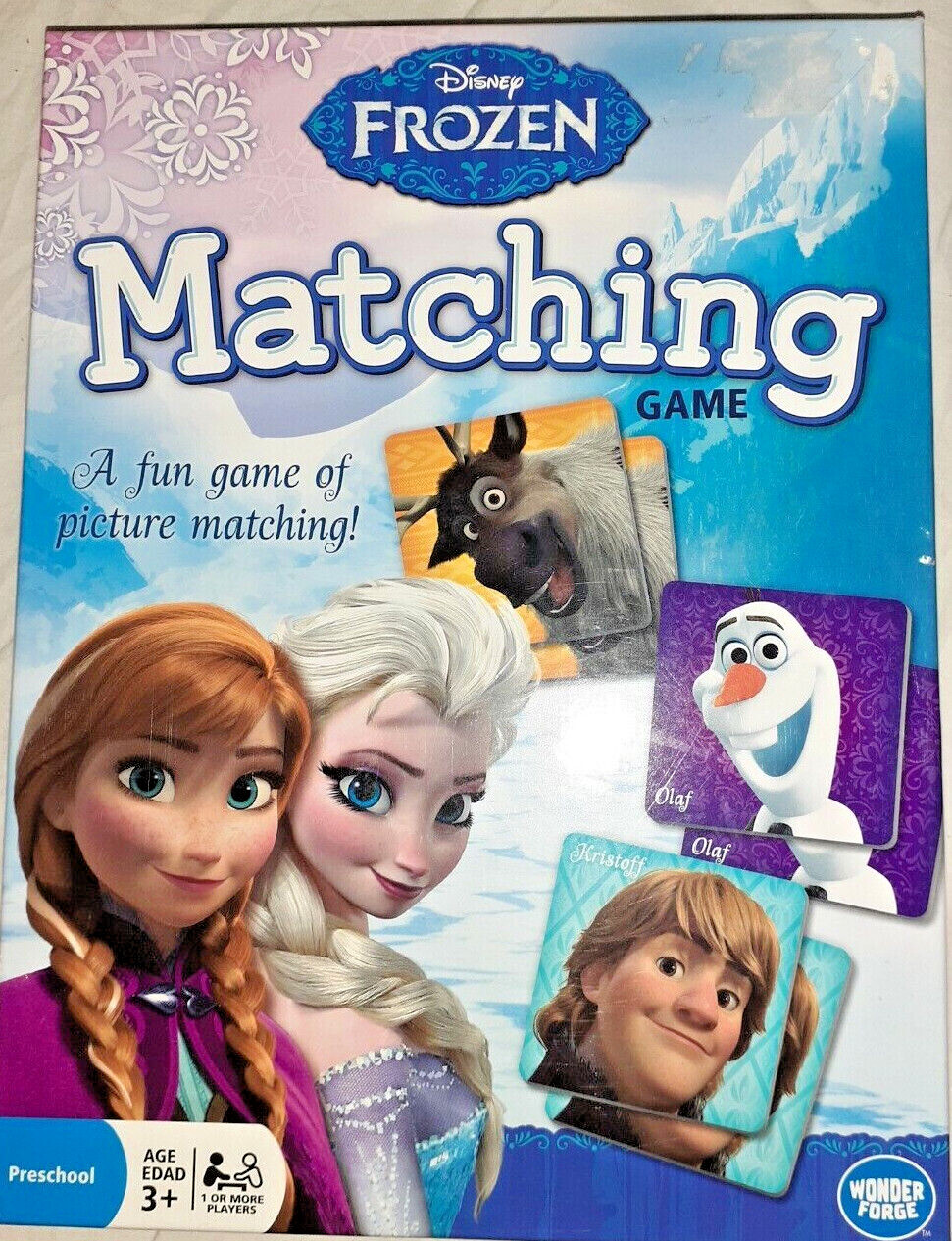 Disney Frozen Memory Picture Matching Game Anna Elsa Kristoff Olaf Sven (nanaF1)