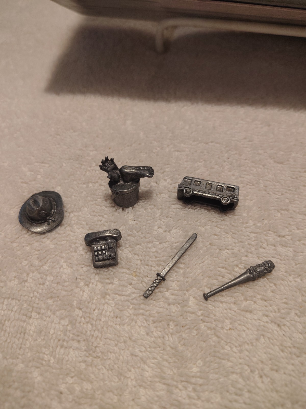 2013 Monopoly ~ Walking Dead Survival Edition ~ Replacement Parts ~ 6 x Tokens