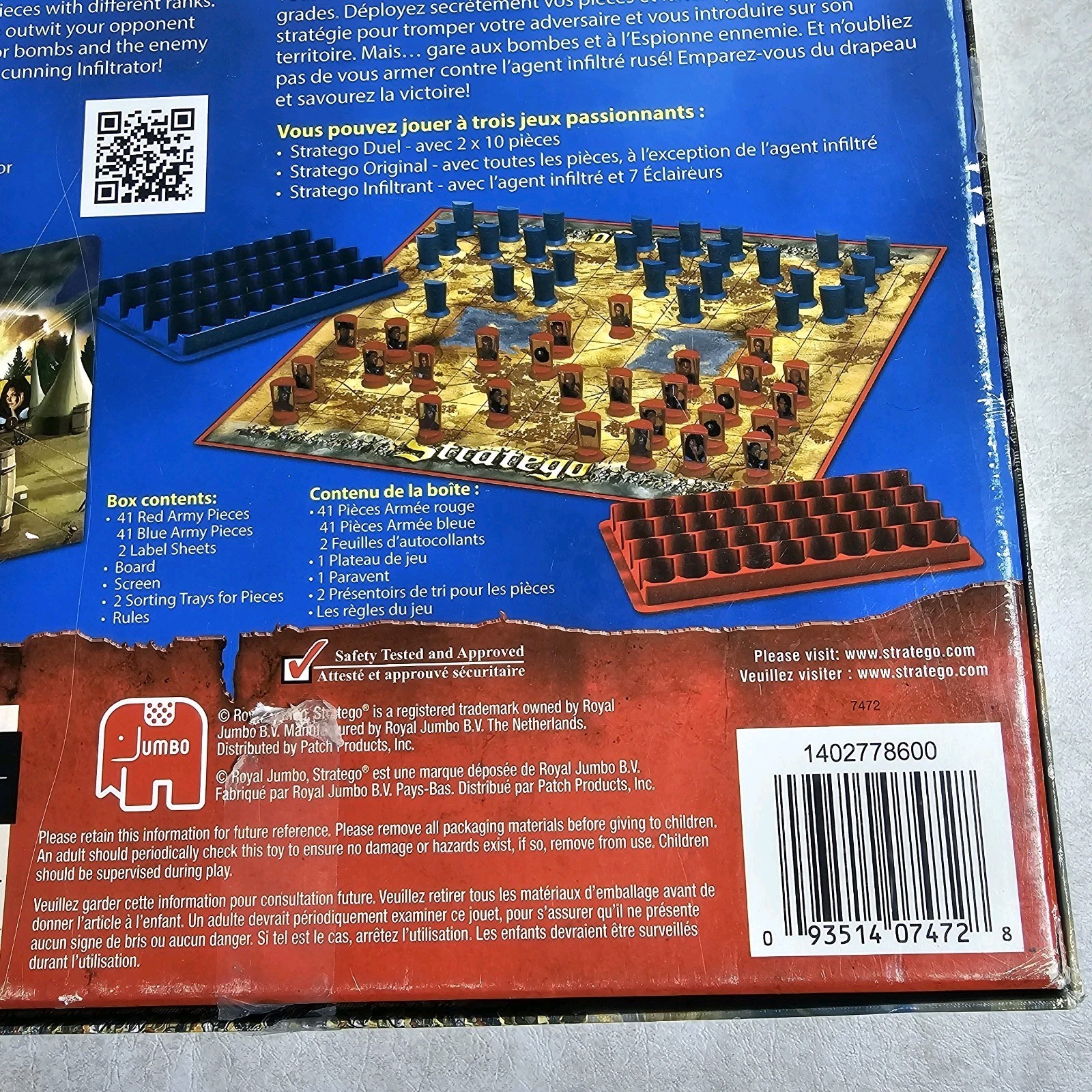 Royal Jumbo Patch Stratego Original Battlefield Strategy 2014 Complete Pre-owned