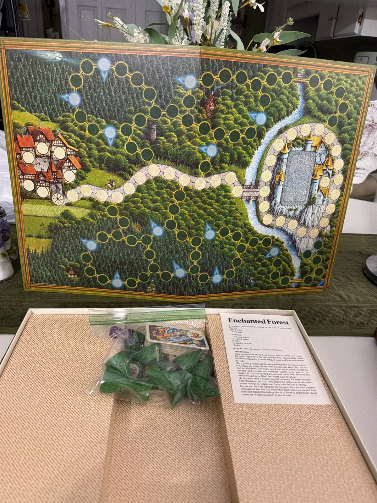 Vintage Enchanted Forest Board Game Ravensburger 1982 First Edition Complete