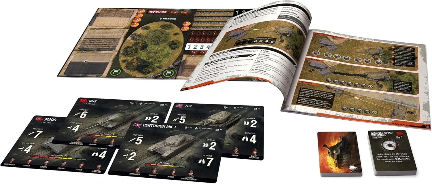 World of Tanks: Starter Set (Maus, T29, IS-3, Centurion) Gale Force 9 | New 2023