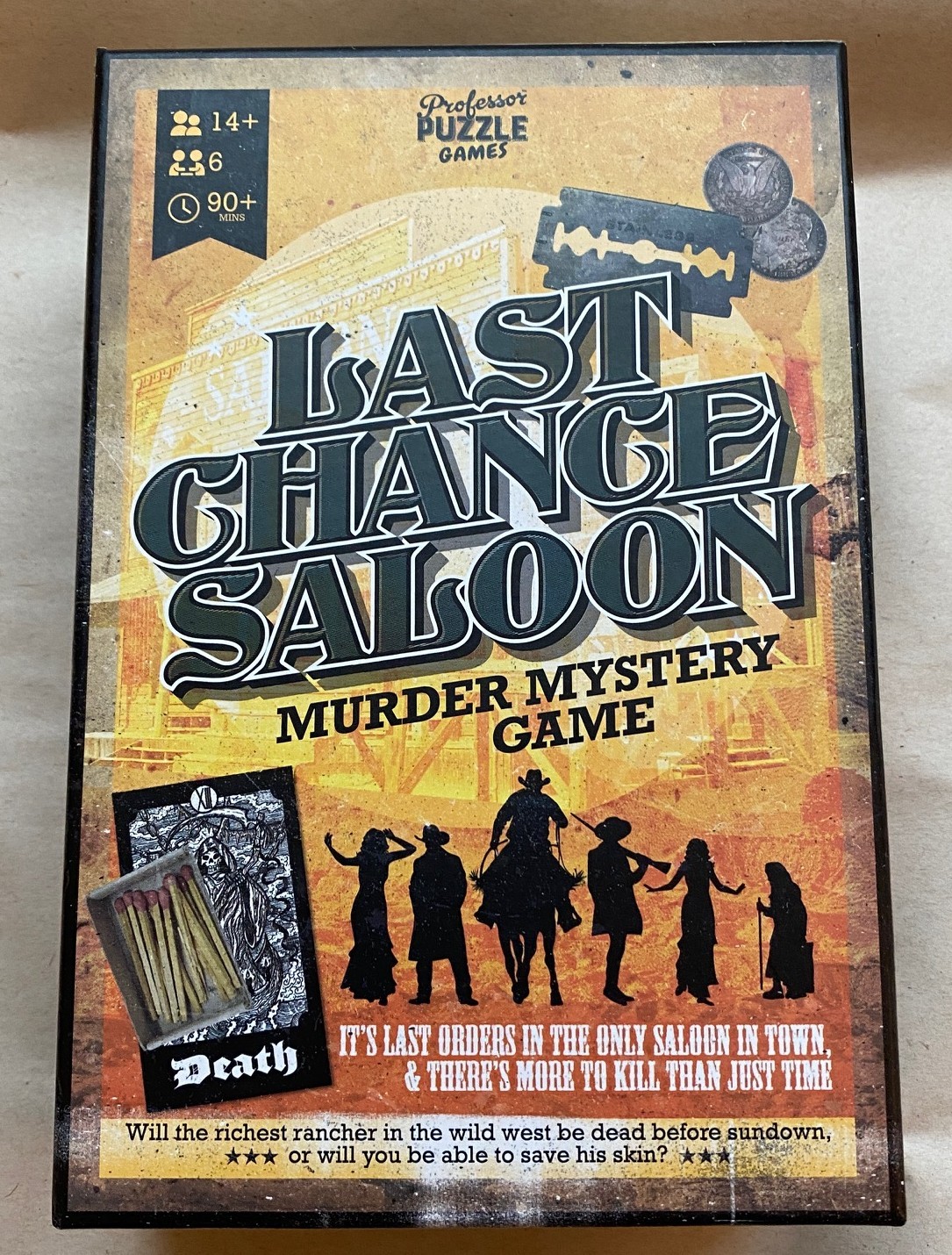 LAST CHANCE SALOON Murder Mystery Party Game! Old West Theme – scripted for fun!