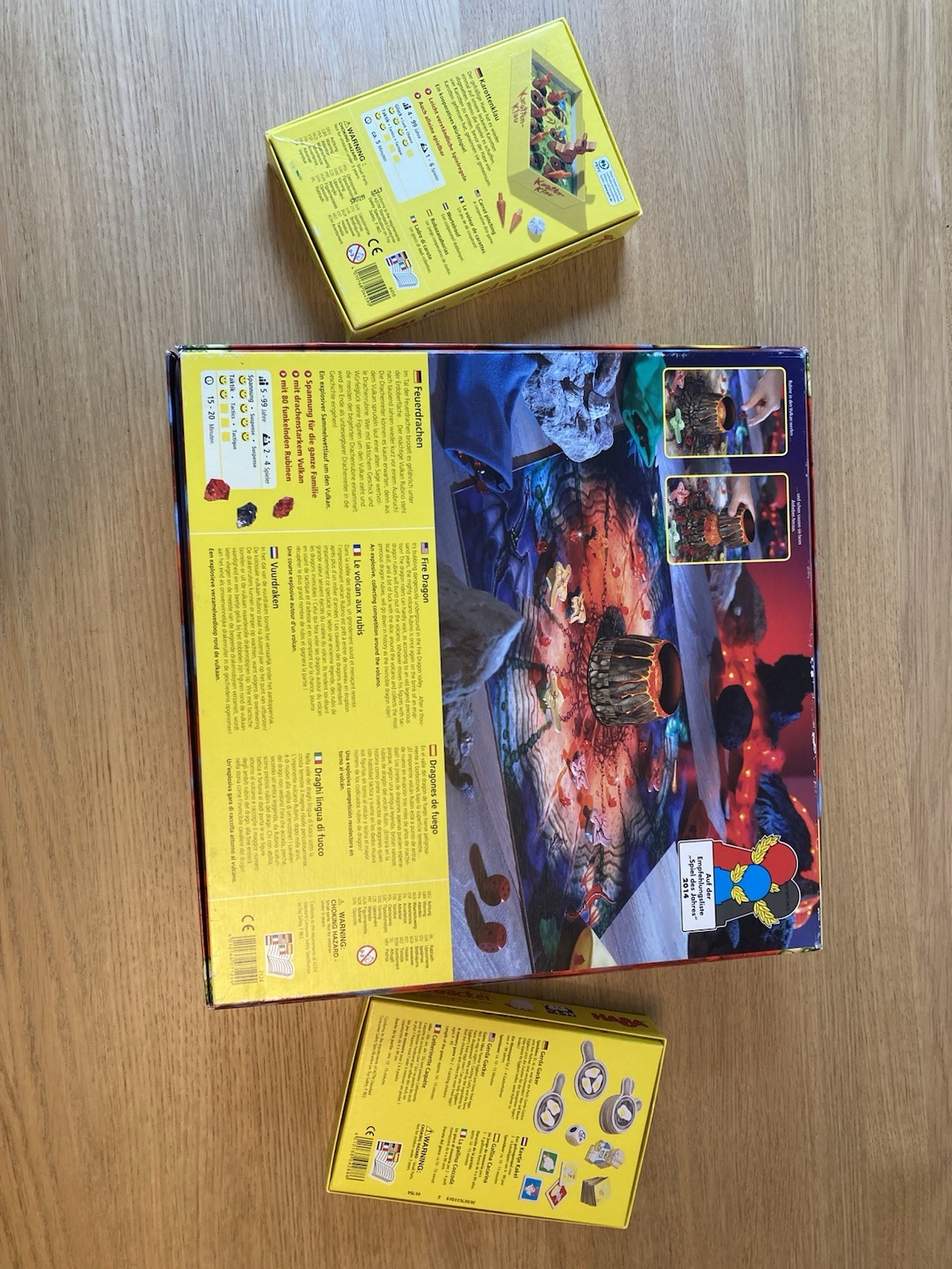 Haba Games Lot 100% Complete Fire Dragons Gerda Gacker Karotten Klau Used Feuer