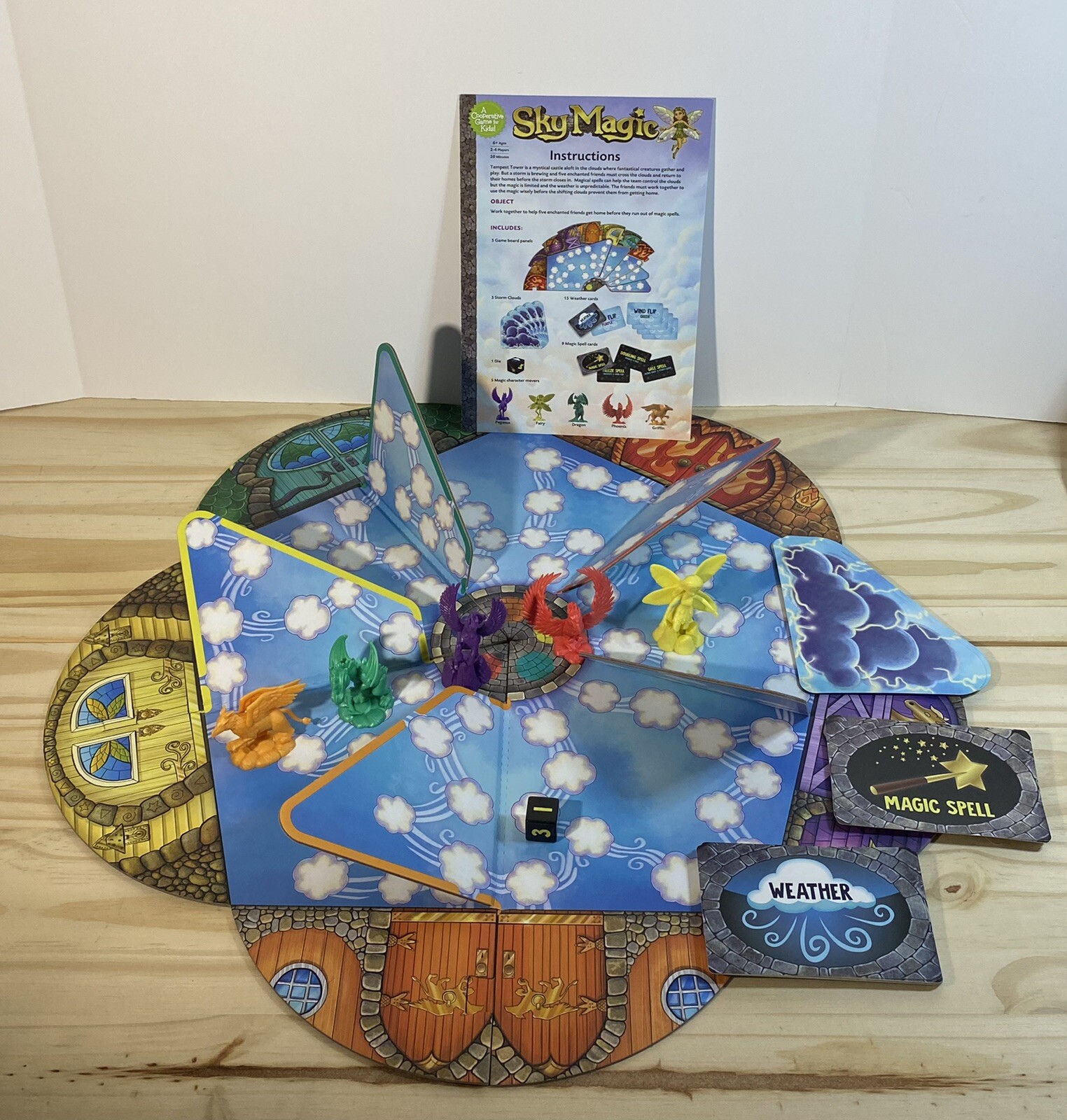Peaceable Kingdom Sky Magic – Ages 6+ | 2-4 players MINT COMPLETE
