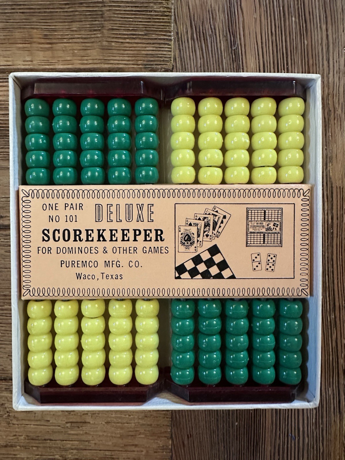 Puremco Scorekeeper 1 pair #101 Deluxe Scorekeeper for Dominoes & Other Games