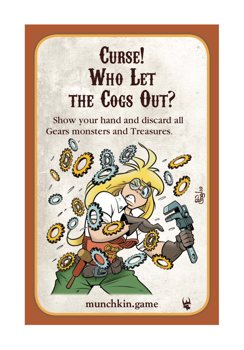 Munchkin Steampunk Promo Bookmarks Cards Set Tesla Cogs Out Seething Steampunk’d