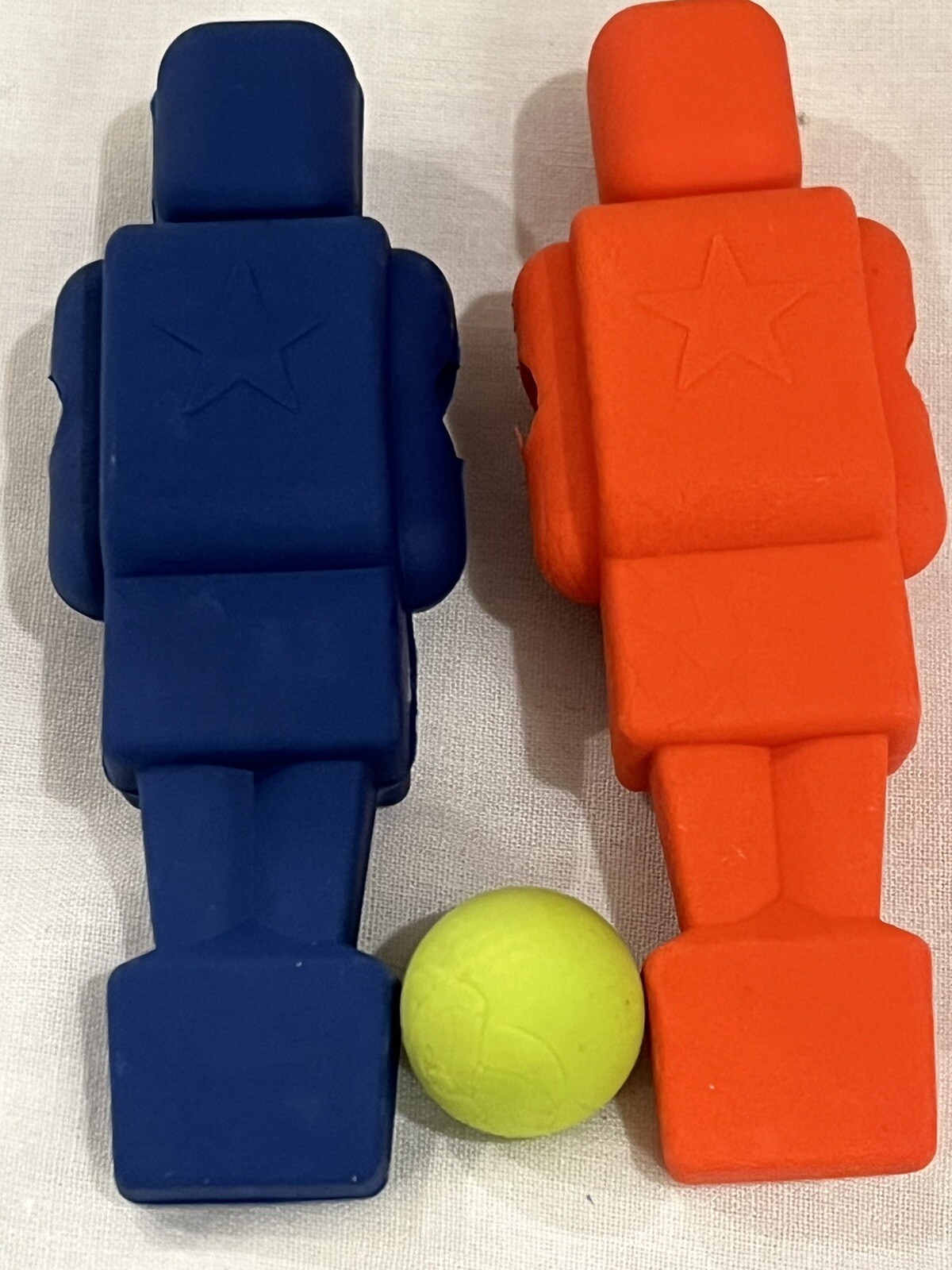 Table Top Soccer Kit Mobile Pencil Topper Play Anywhere Red and Blue Player