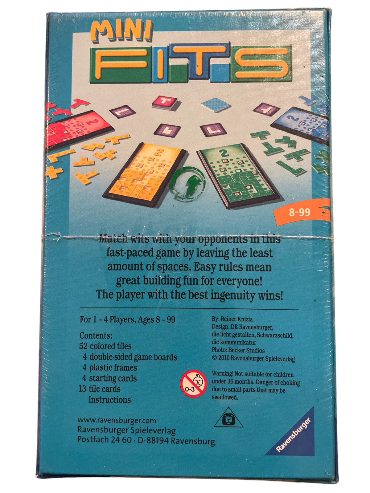 New Ravensburger MINI FITS Family Board Game of Wits By Reiner Knizia