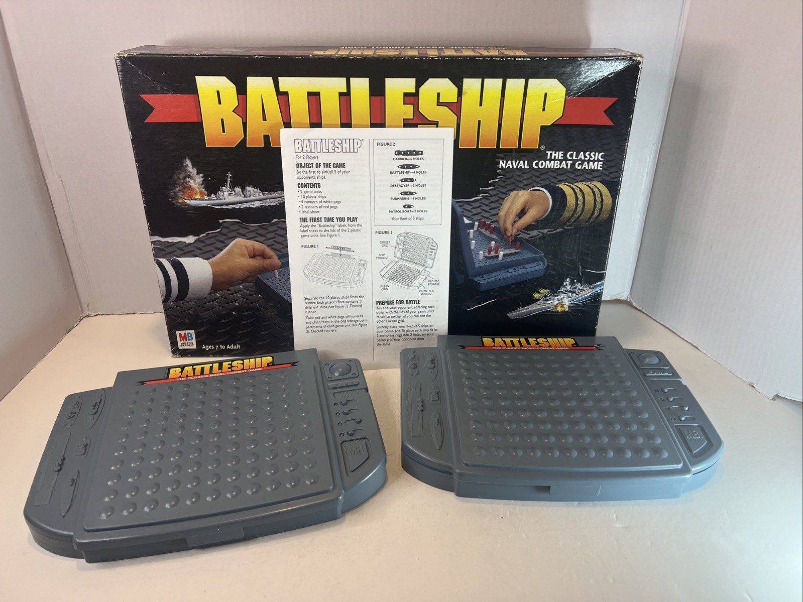 Battleship-The Classic Naval Combat Board Game 1996 Milton Bradley-Complete EUC!