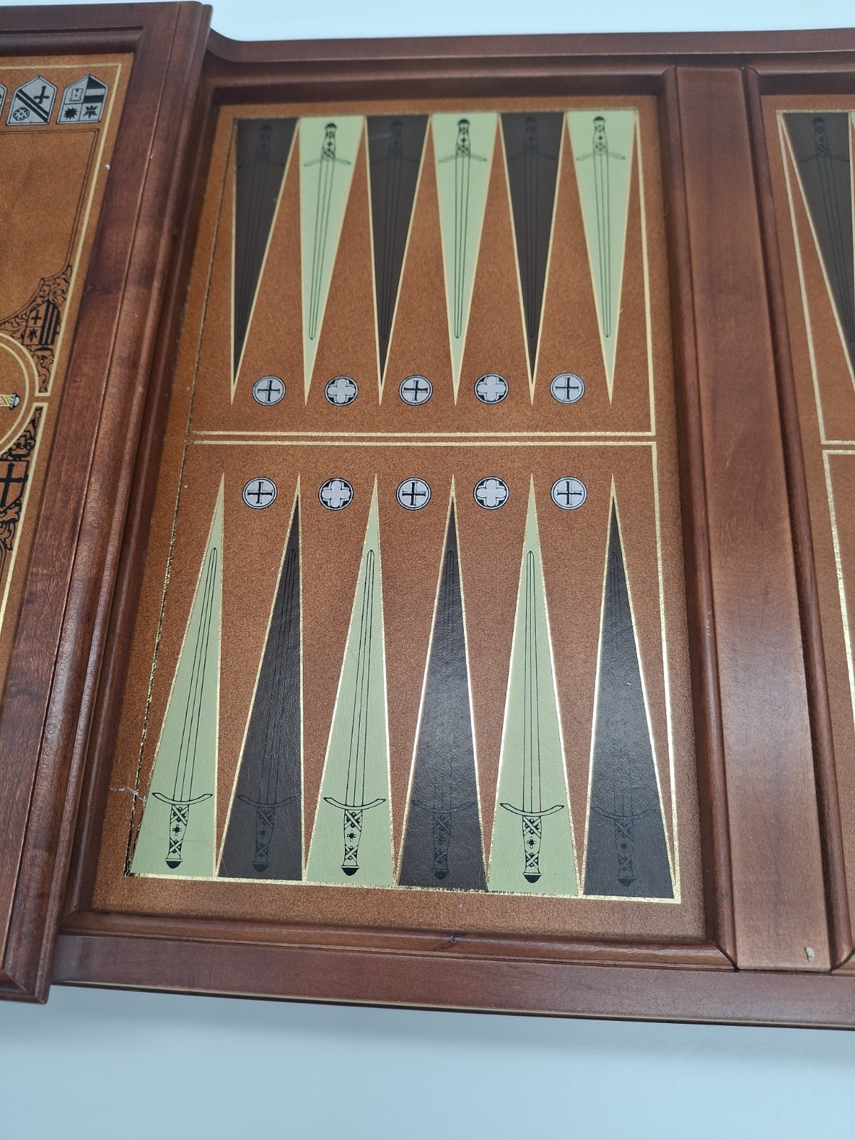 Vintage Franklin Mint Excalibur Backgammon Board 1986 Limited Edition