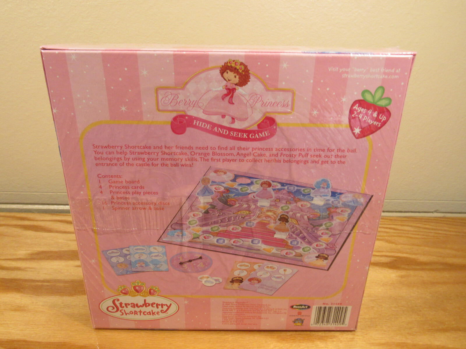 Strawberry Shortcake Berry Princess Hide And Seek Game 2005 2-4 Player Sealed