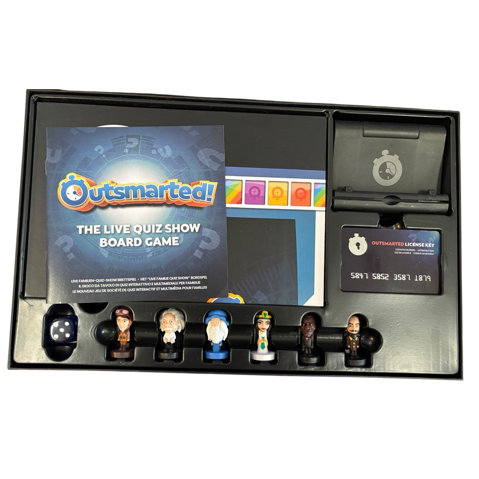 Outsmarted! Interactive Quiz Board Game w/ App Integration For Kids & Adults 8+