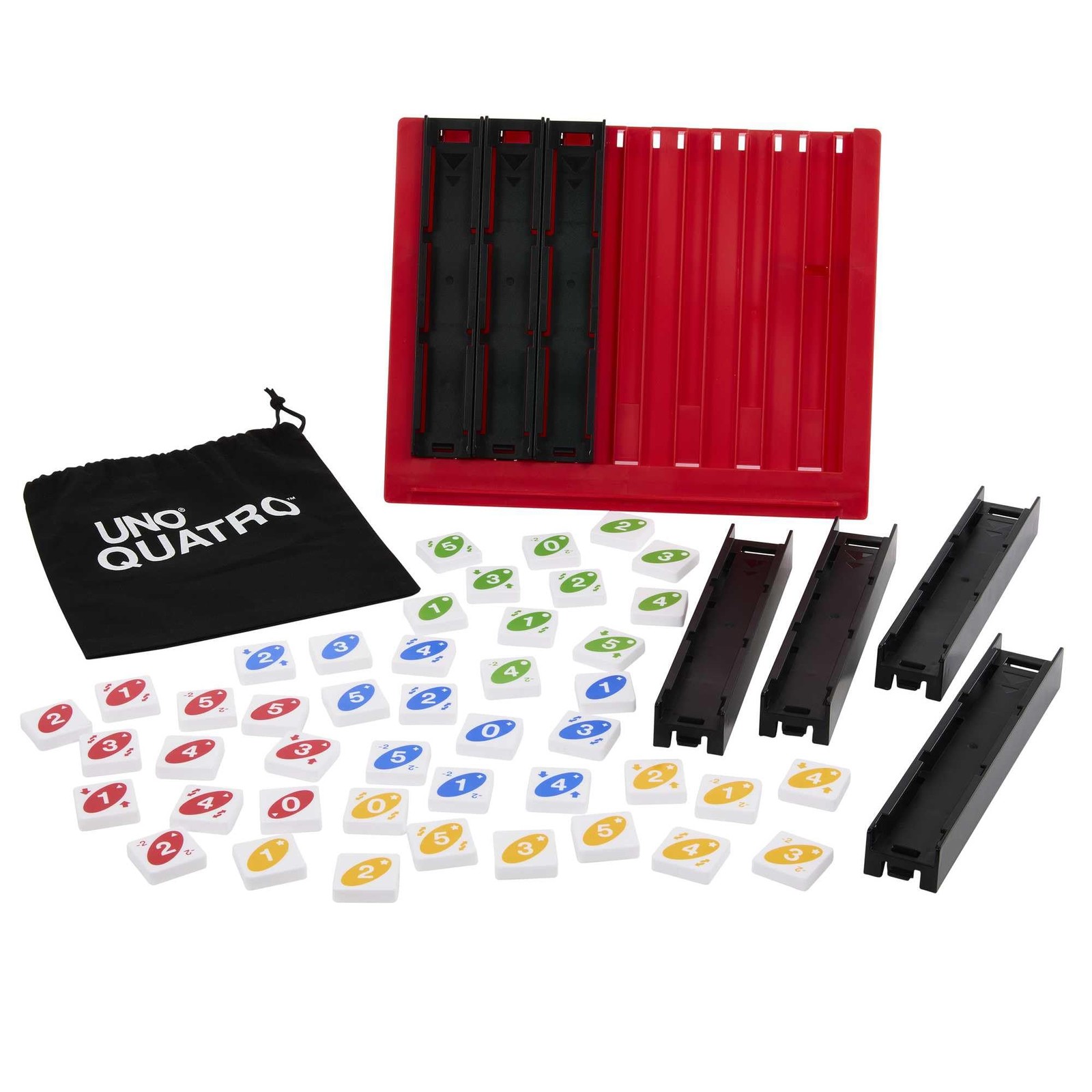 UNO Quatro Game with Colored Tiles & Plastic Grid for Adult Family & Parties …