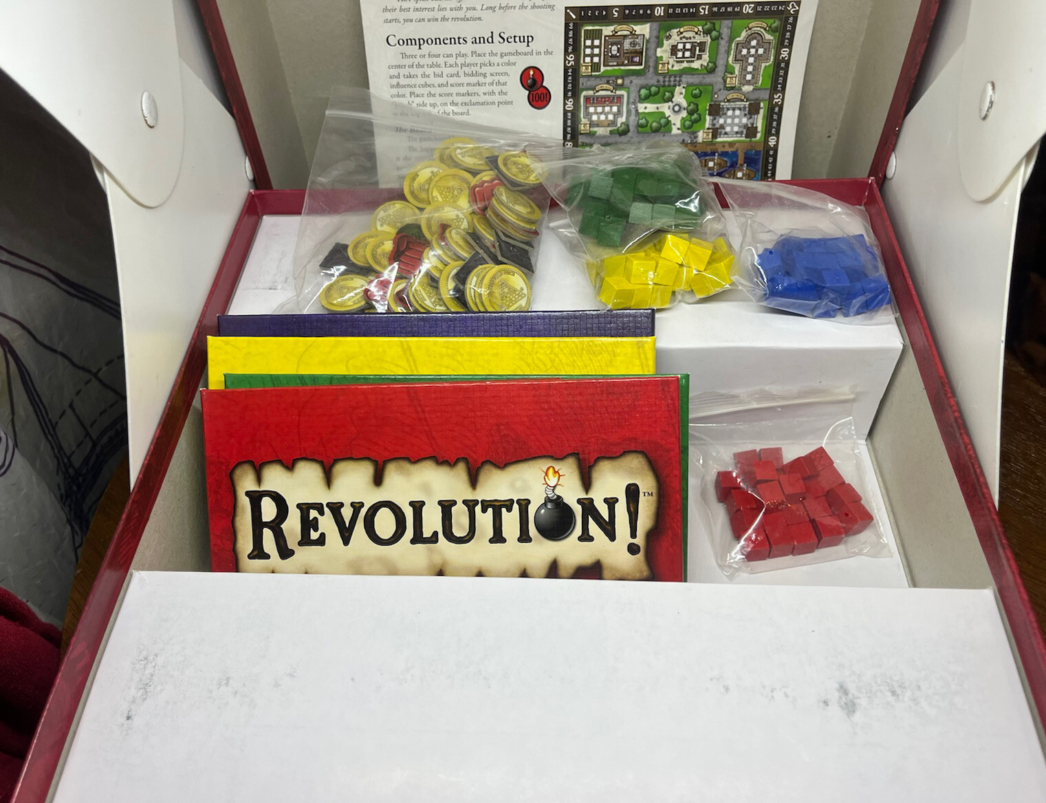 Revolution Board Game Steve Jackson 1st Edition 2nd Printing 100% Complete EUC