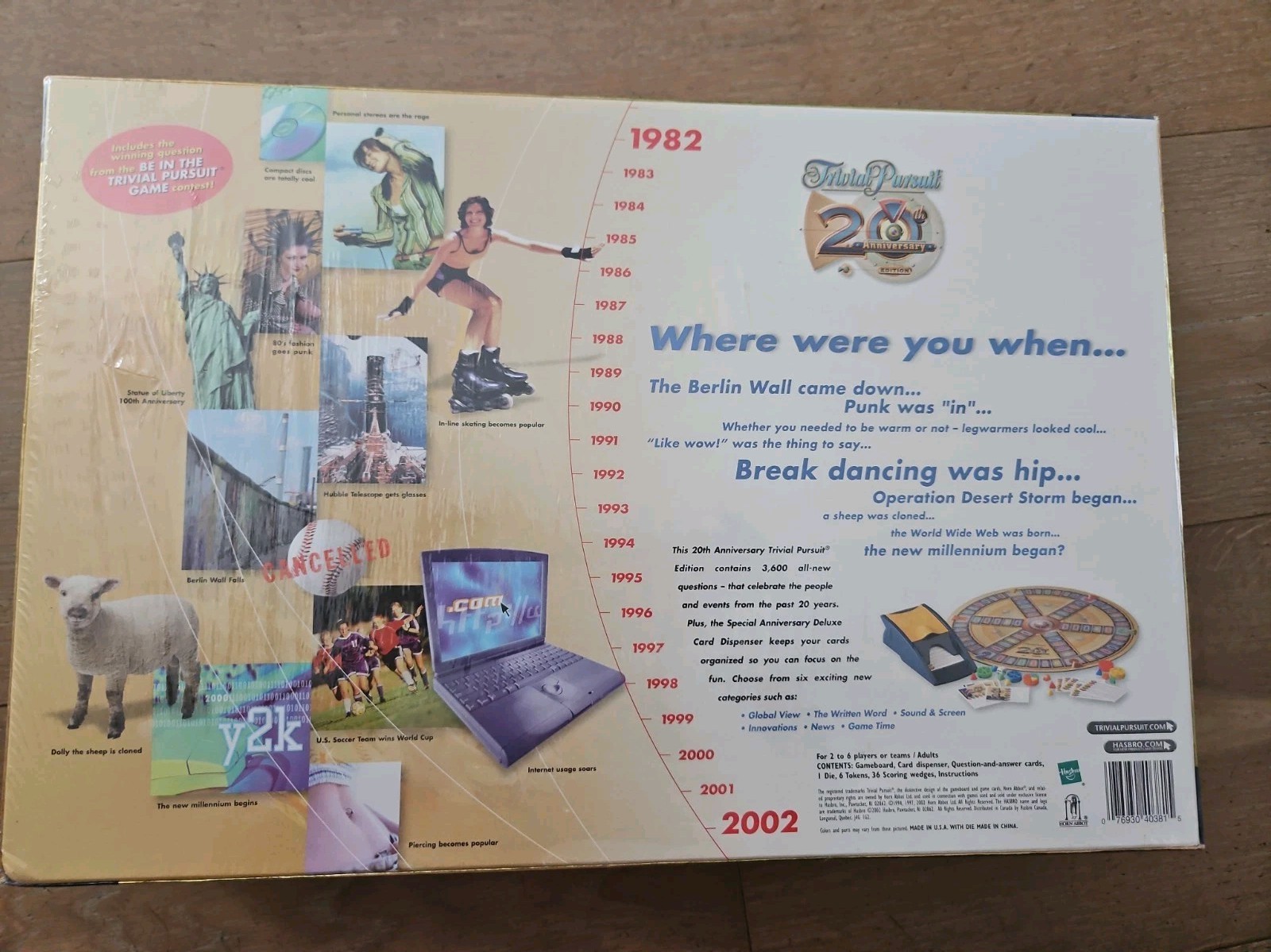 Trivial Pursuit 1982 to 2002 20th Anniversary Edition Brand New Sealed!
