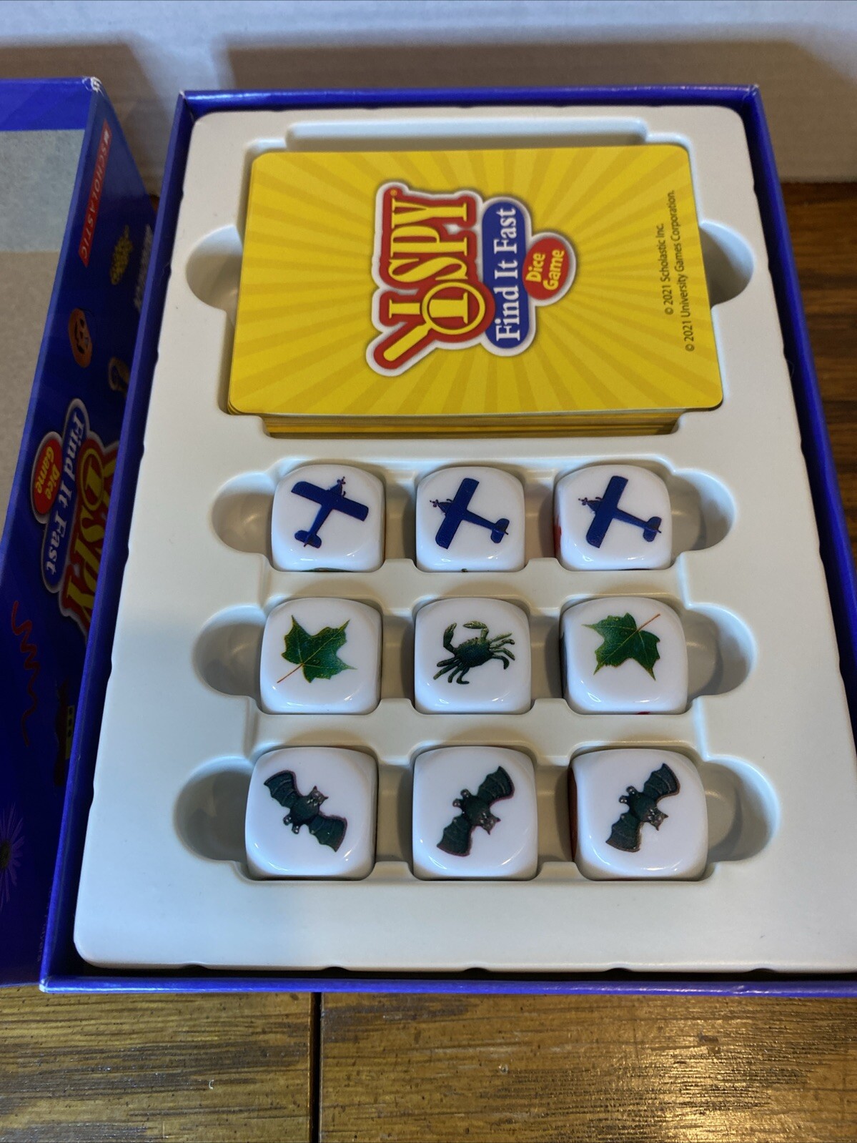 New – Briarpatch Scholastic I Spy Find It Fast Dice Game – Ages 6+ | 1-4 players