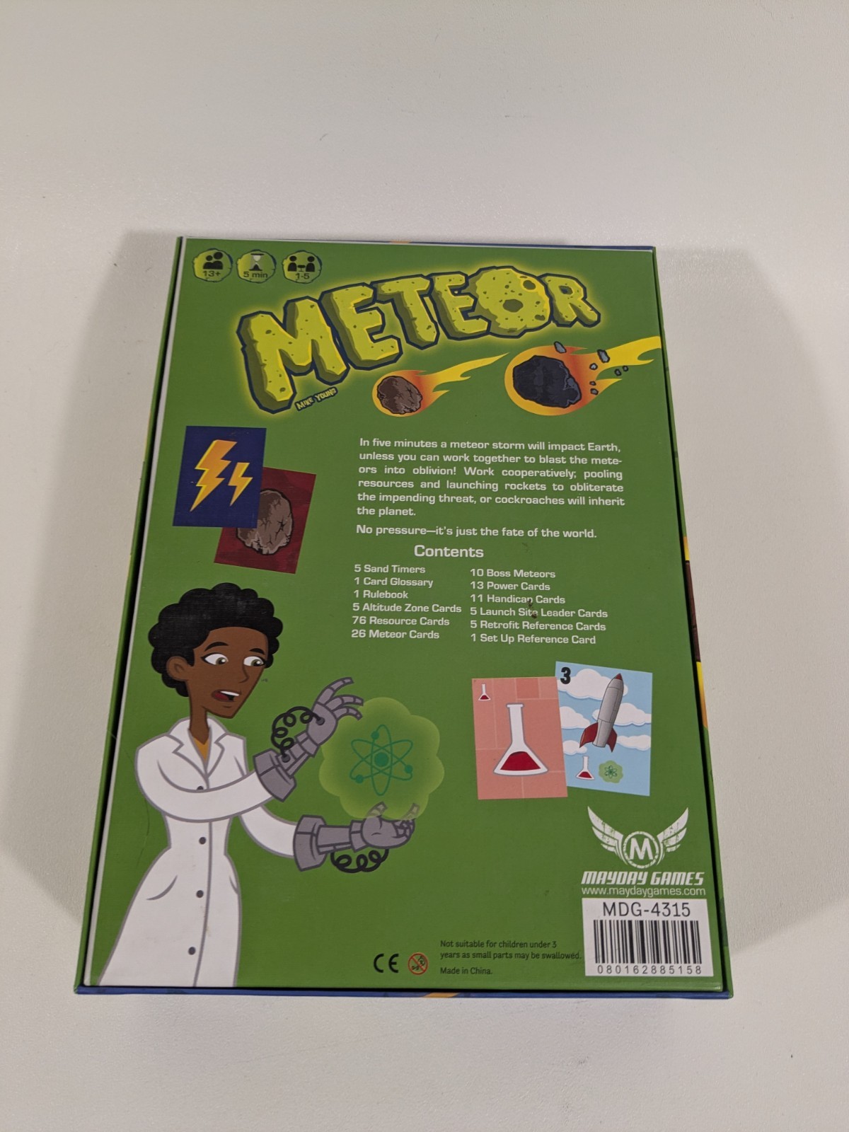Meteor Game Mayday Games 2014 Mike Young Great Solo Game Real Time