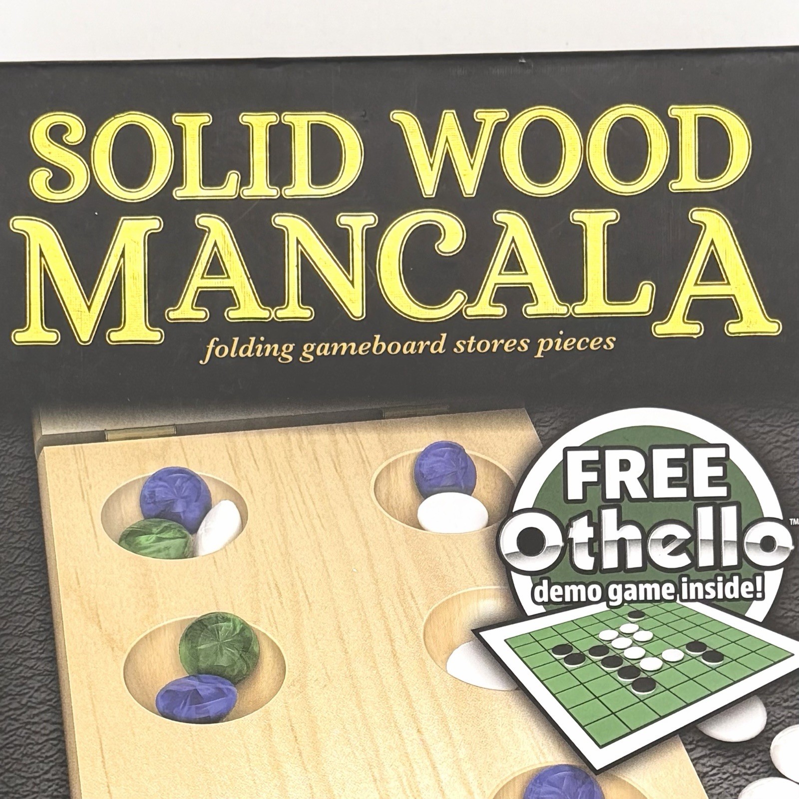 Cardinal Mancala Complete Solid Wood Folding Game Board Stores All 48 Pieces