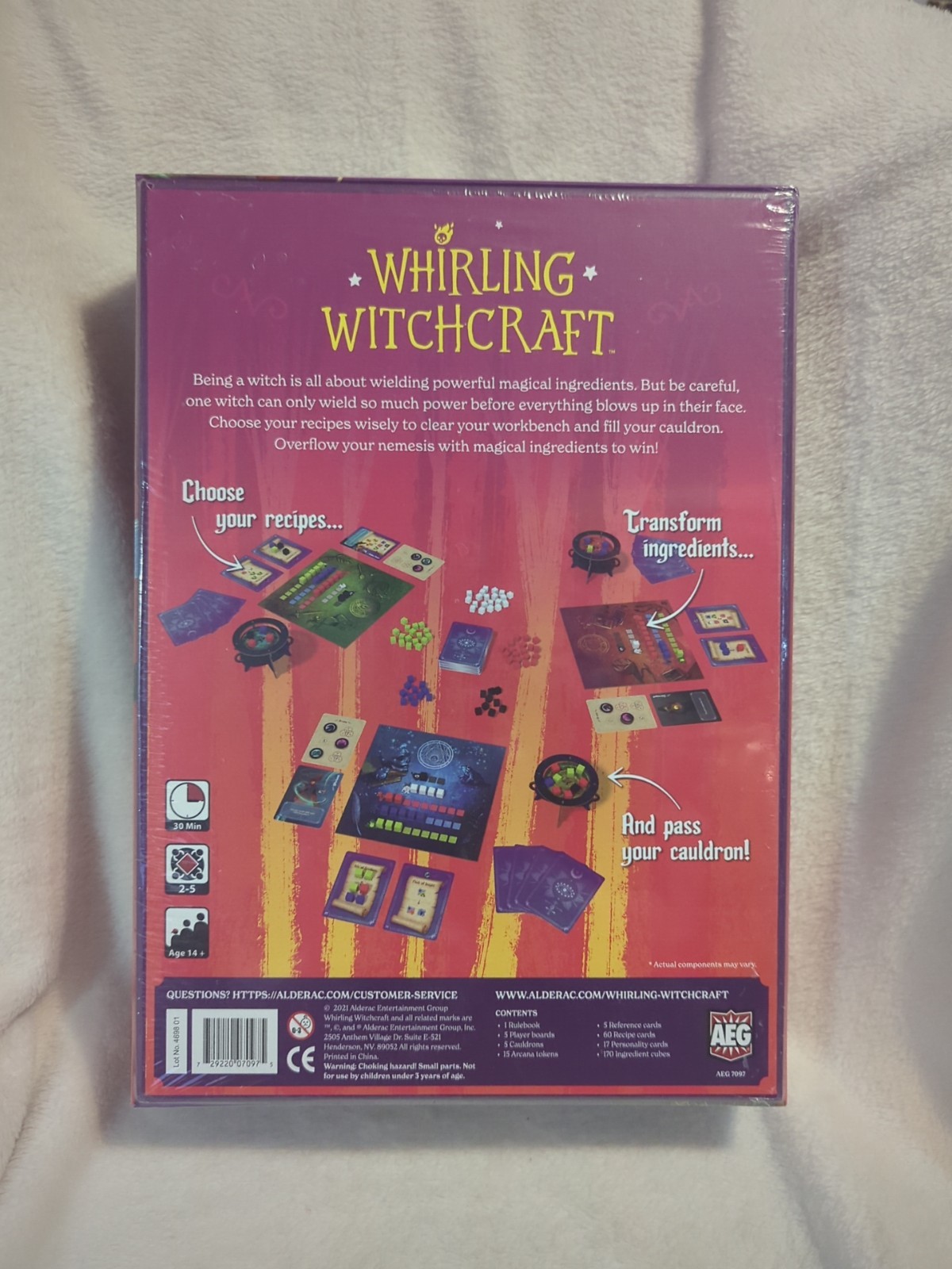 NEW SEALED – Whirling Witchcraft AEG Board Game