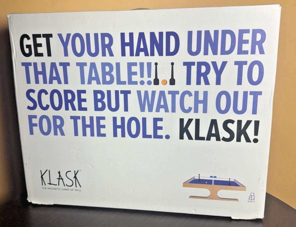 Klask Magnetic Skill Game Tabletop Board Game with Accessories & Box