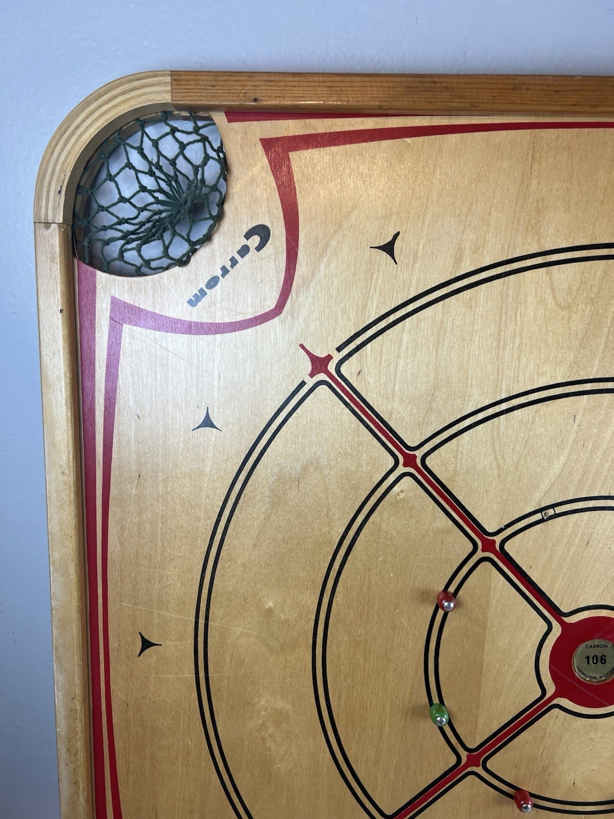 Vibrant VTG 1960s Carrom Model 106 Double Sided-Nice Wall Art Game Room Man Cave