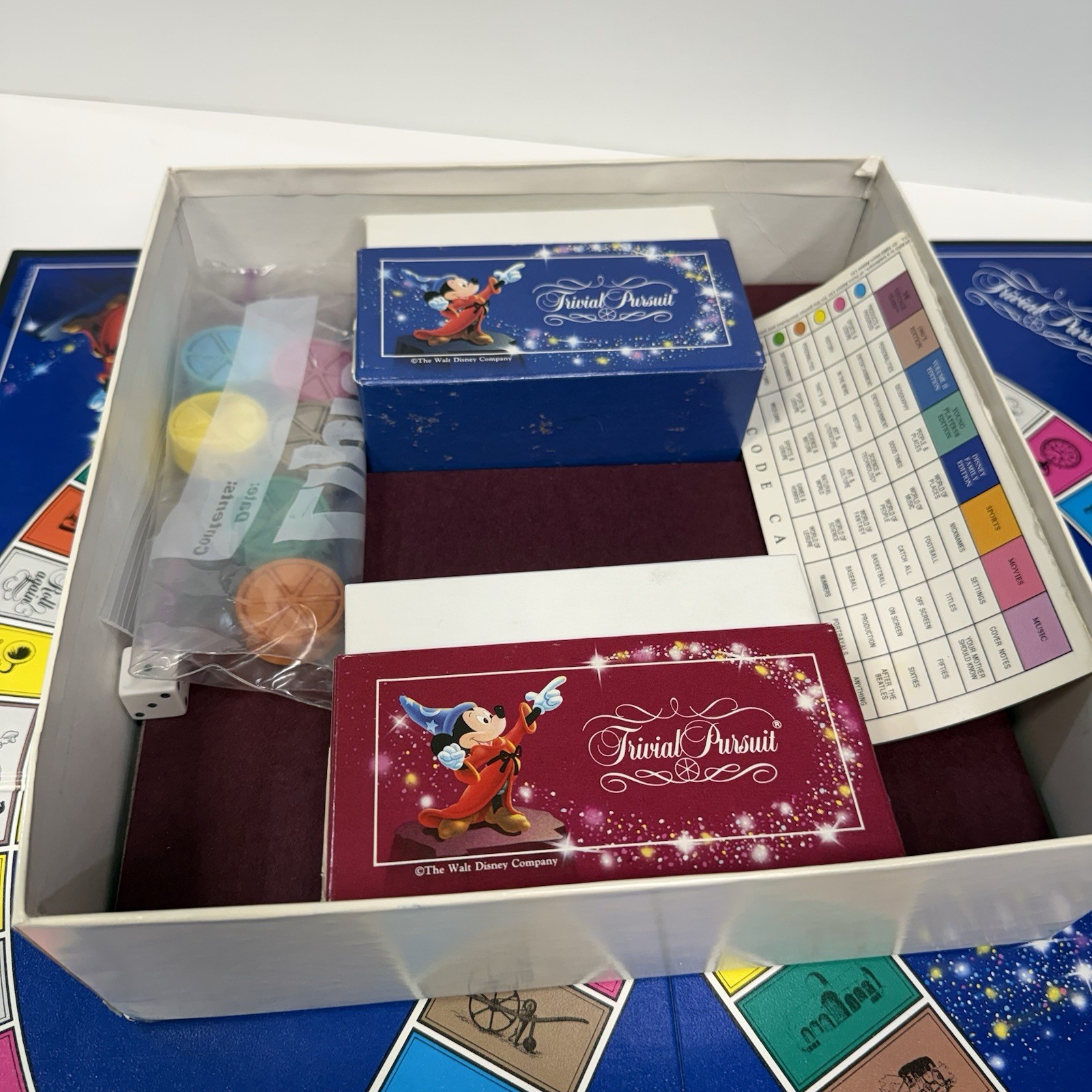 Vintage Trivial Pursuit MAGIC of DISNEY Family Edition Master Board Game 1986