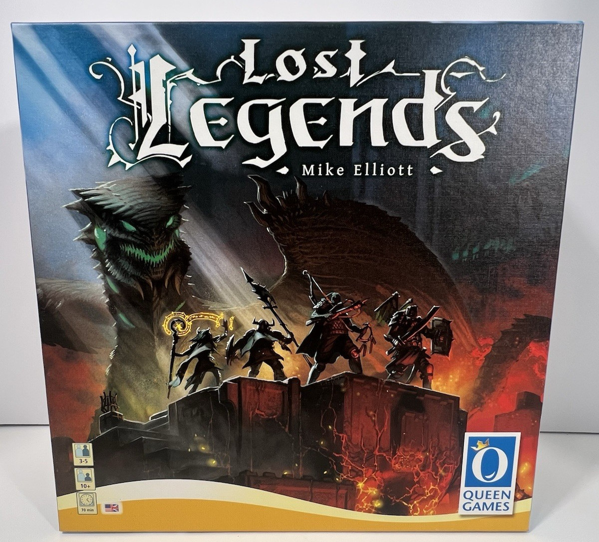Lost Legends Board Game By Mike Elliott Queen Games Ages 10+ Complete EUC!