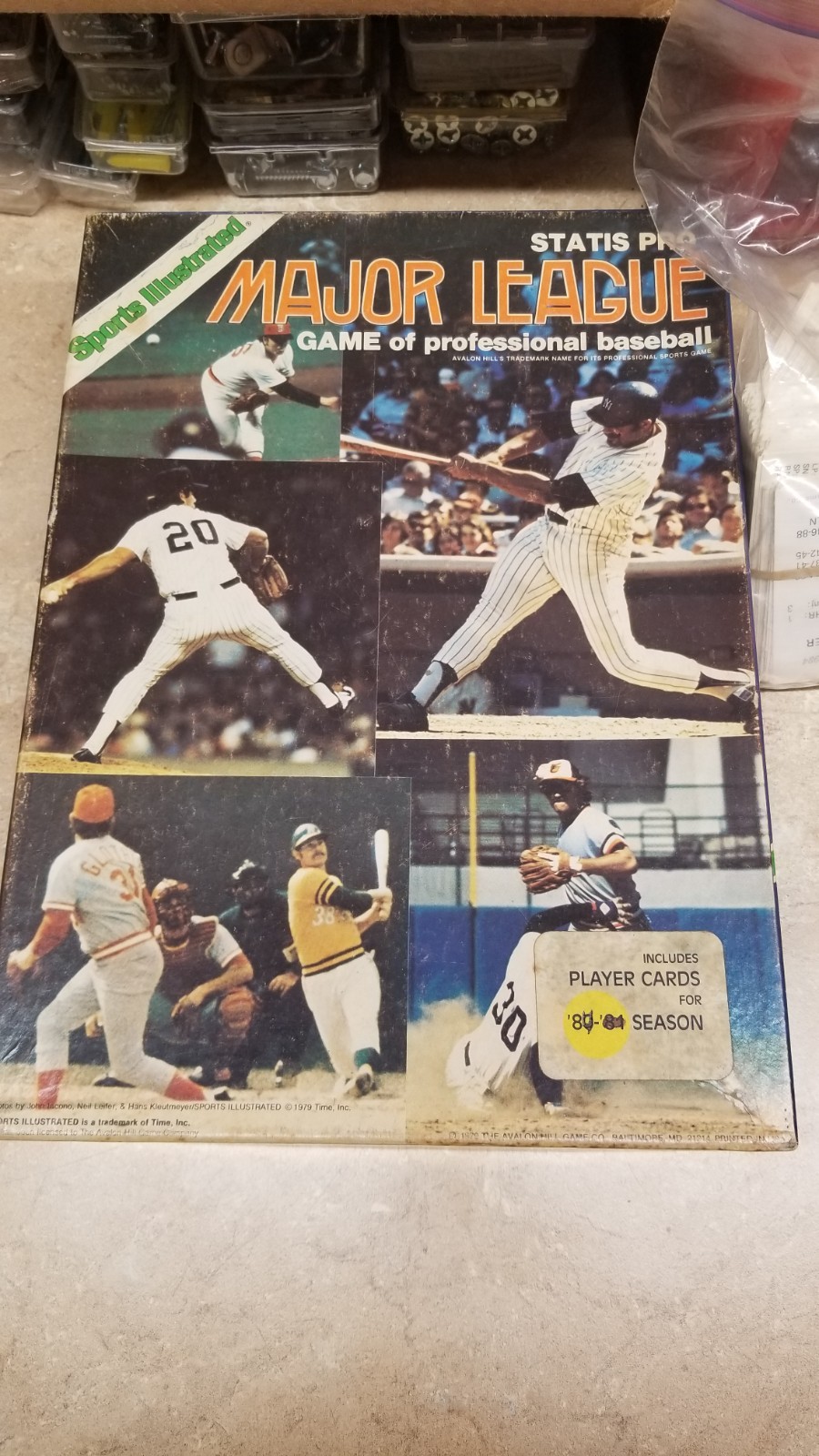 SPORTS ILLUSRATED STATIS-PRO BASEBALL GAME WITH PLAYERS FROM 84 SEASON COMPLETE
