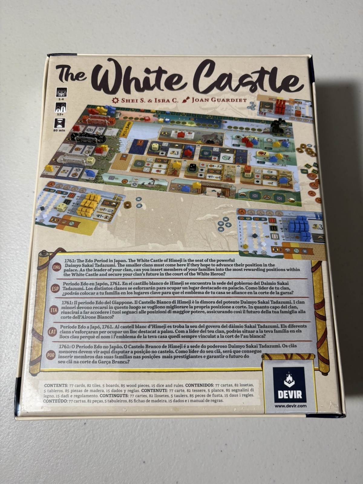 The White Castle Board Game 1 to 4 Players Ages 12 and Up Strategy NIB Sealed