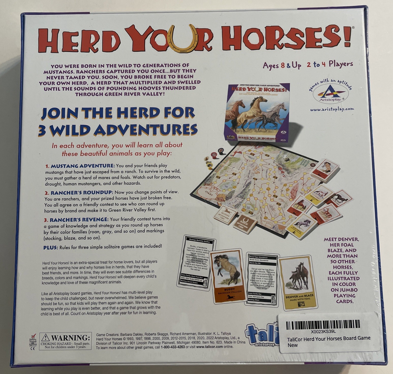 Herd Your Horses Board Game – New Sealed Box NEW by Talicor