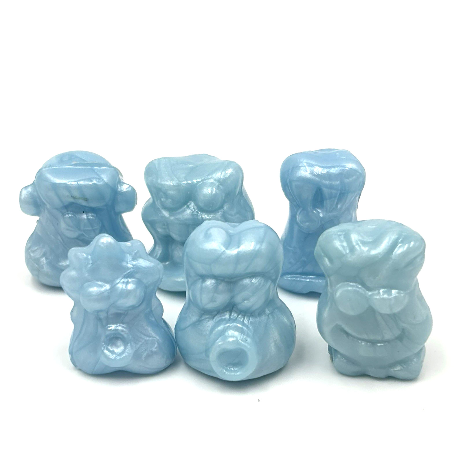 Lot of ORIGINAL 1996 Light Blue Metallic Toothpaste Gogos Crazy Bones